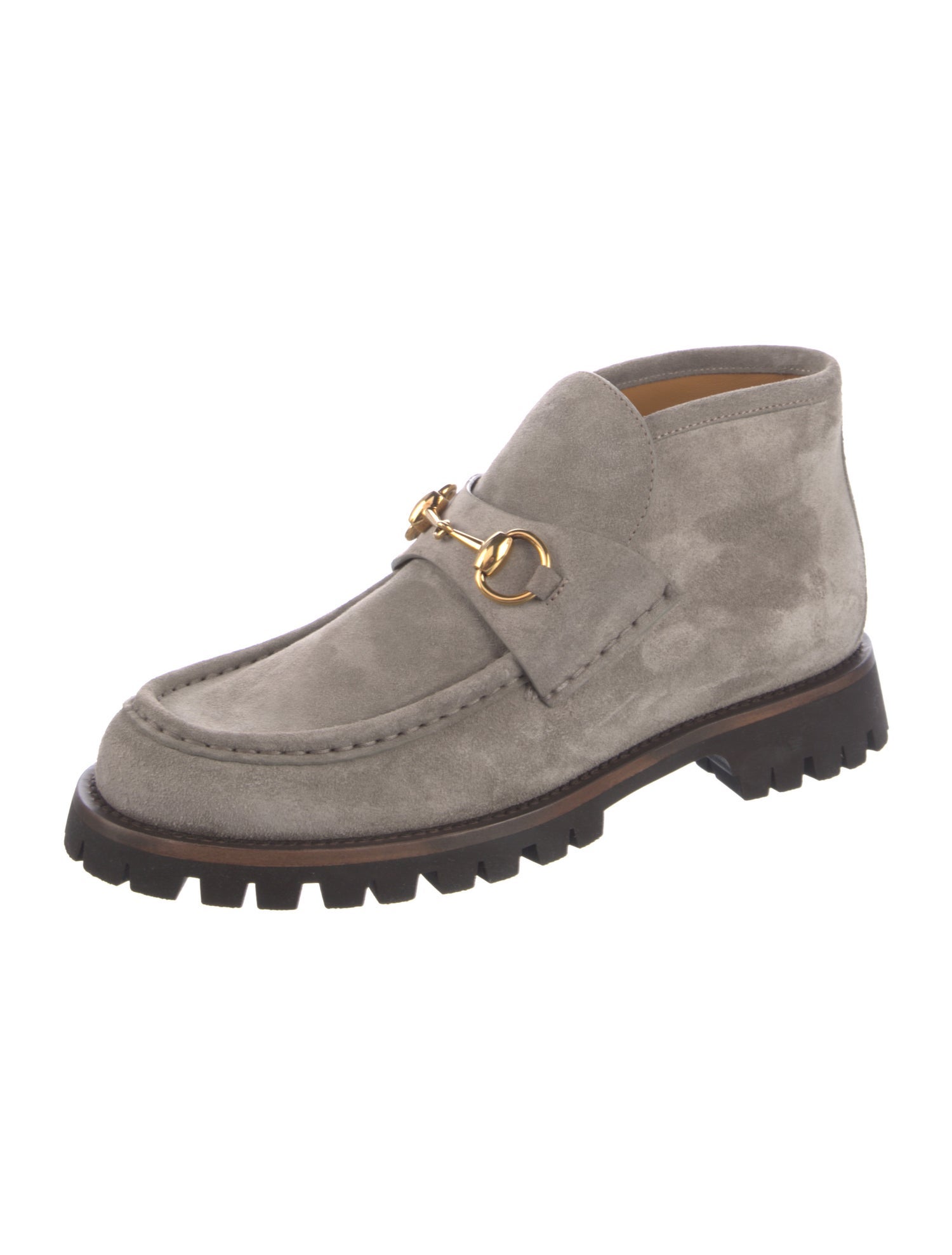 Gucci Horsebit Accent Suede Boots