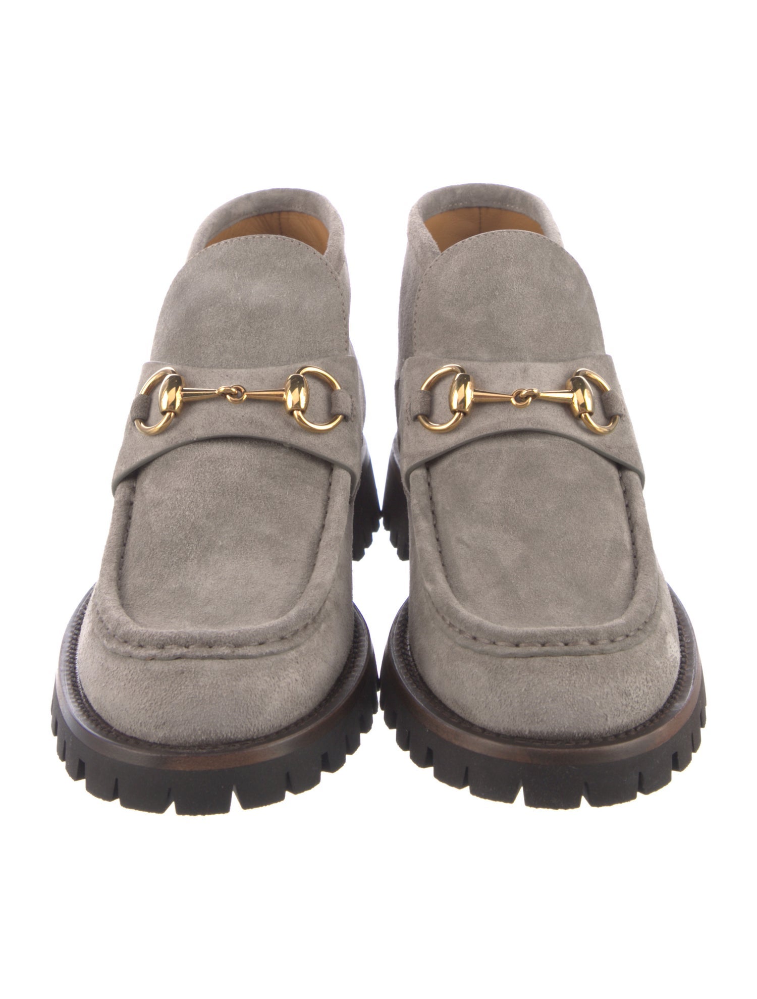 Gucci Horsebit Accent Suede Boots