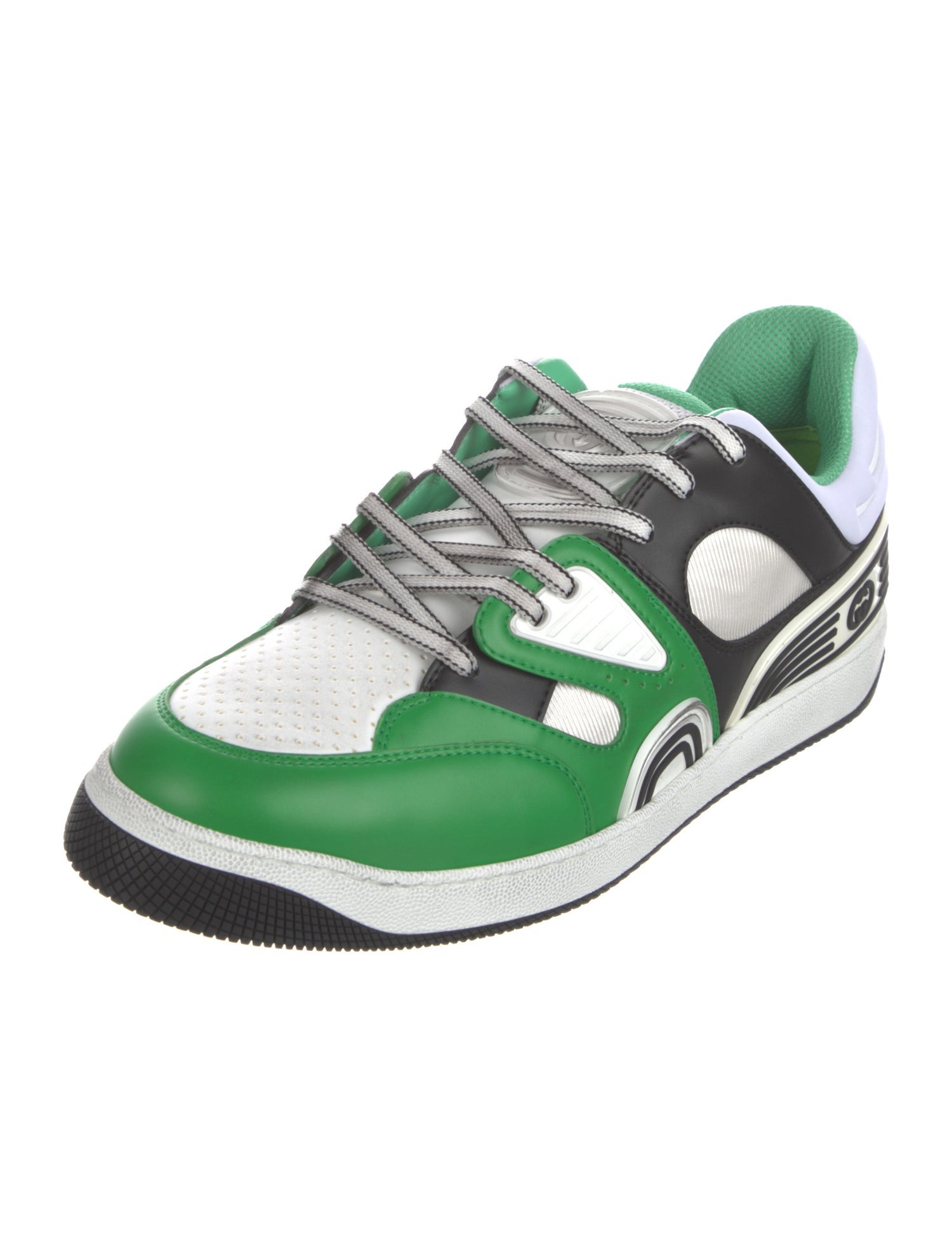 Gucci Interlocking G Logo Leather Athletic Sneakers