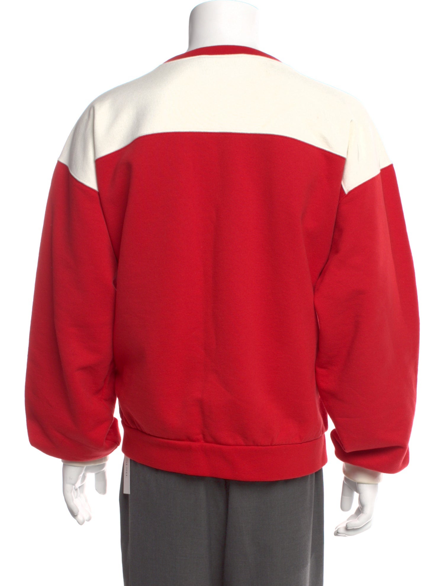 Web Accent Crew Neck Pullover