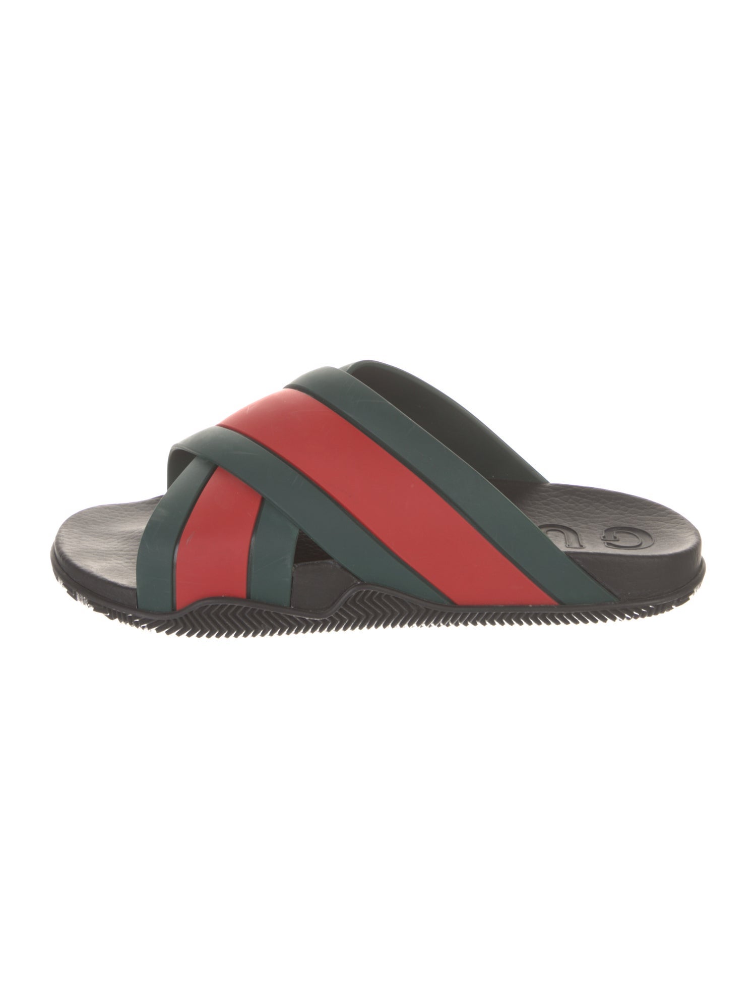 Gucci Web Accent Rubber Slides