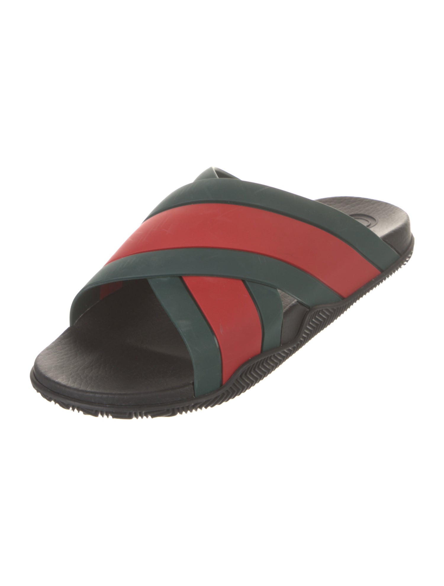 Gucci Web Accent Rubber Slides