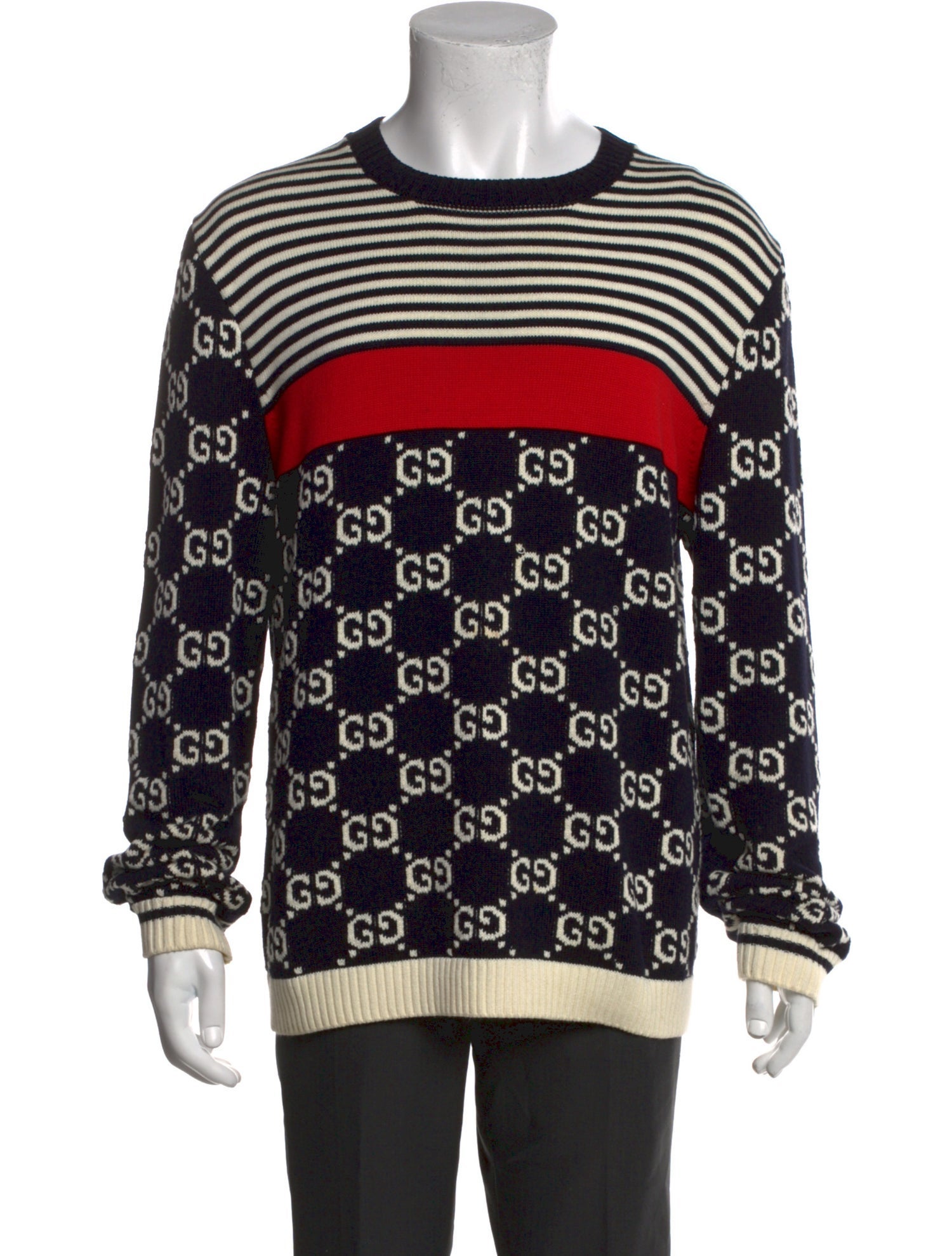 Gucci GG Logo Crew Neck Pullover