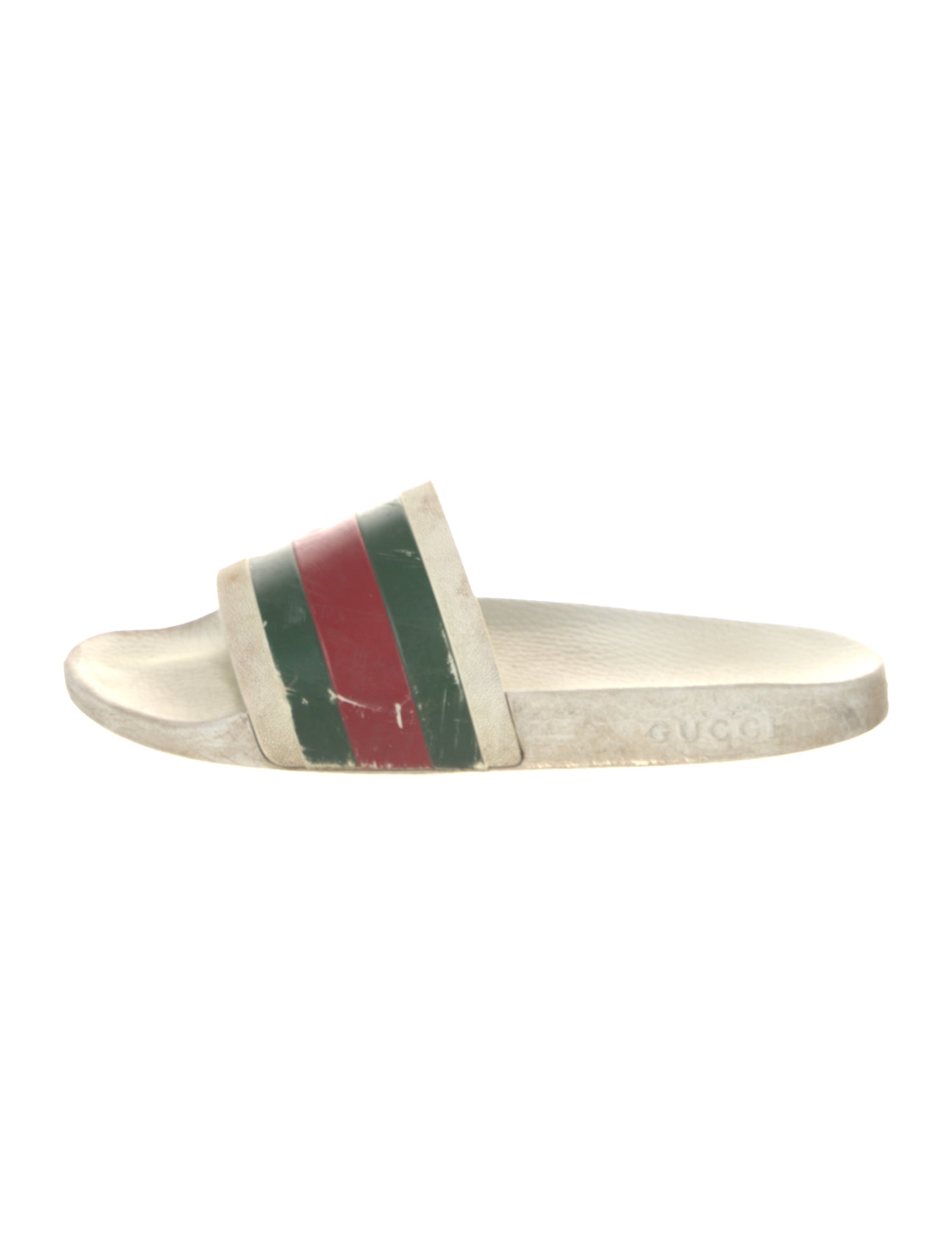 Gucci Web Accent Rubber Slides