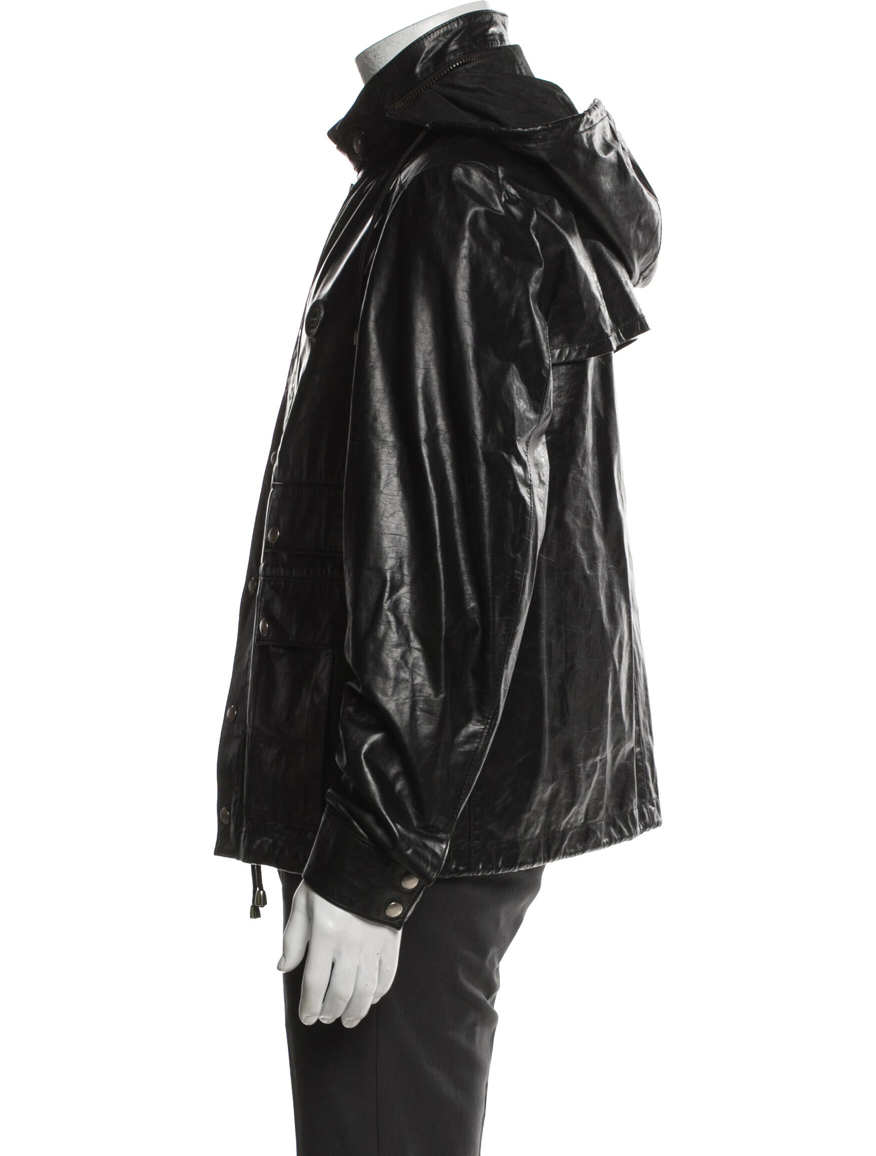 Gucci Interlocking G Logo Calfskin Moto Jacket