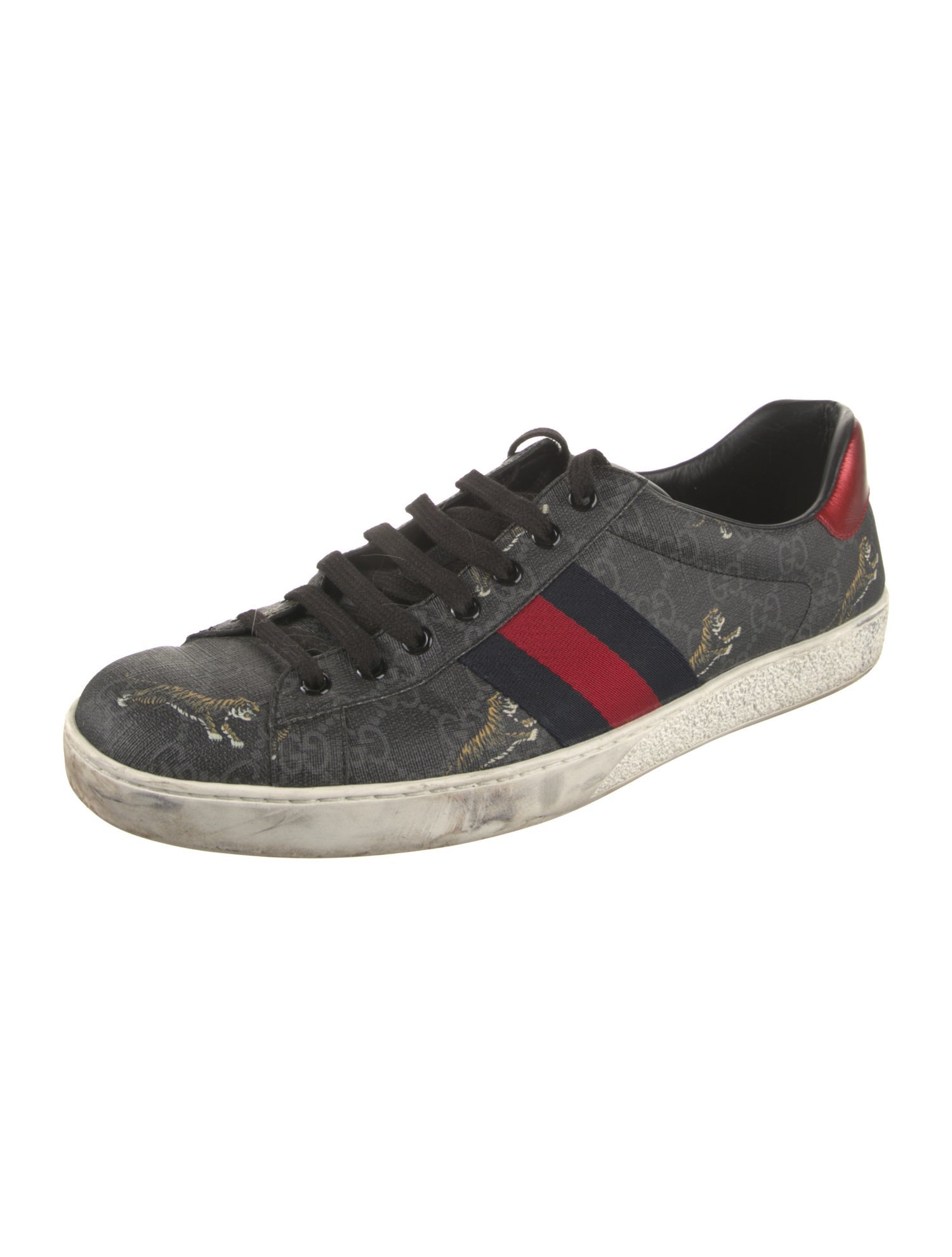 Gucci GG Supreme Saffiano Leather Sneakers