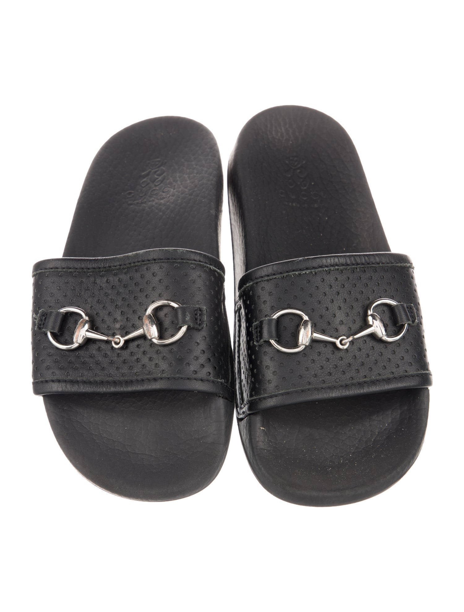 Gucci Girls' Horsebit Slides