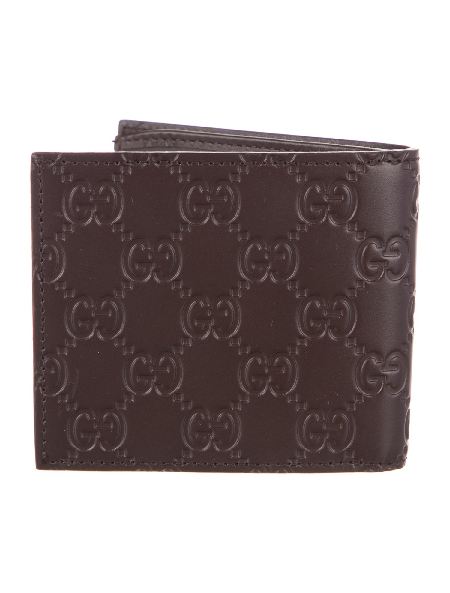 Gucci GG Signature Embossed Leather Bifold Wallet