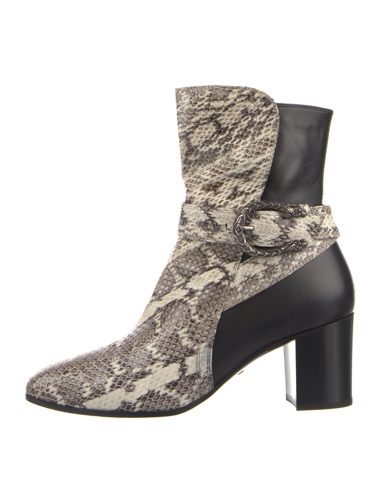 Gucci Dionysus Accent Snakeskin Boots