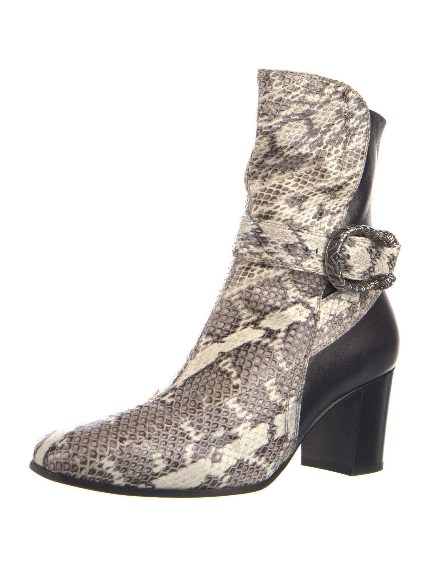 Gucci Dionysus Accent Snakeskin Boots