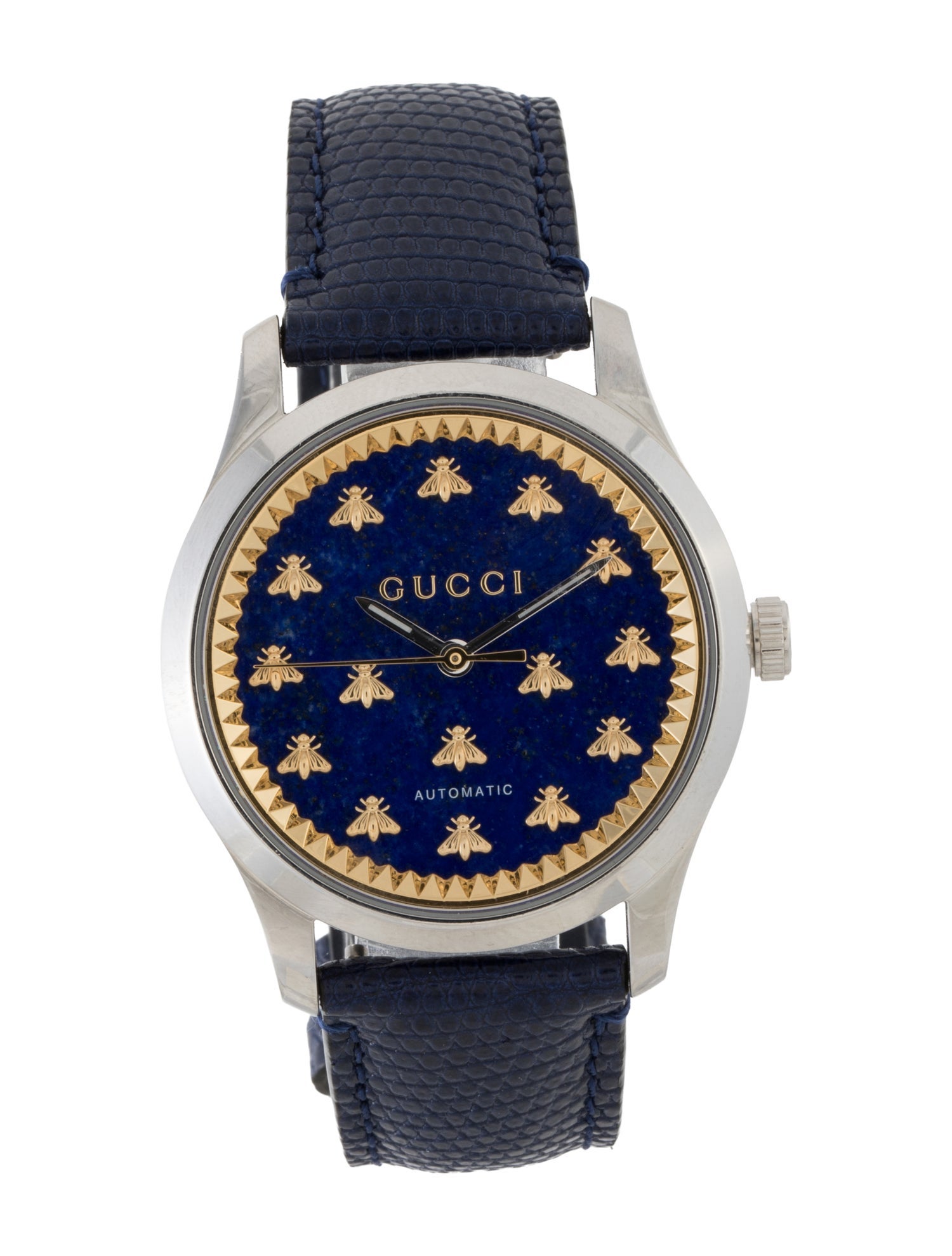 Gucci G-Timeless Bee Motif lapis lazuli Watch