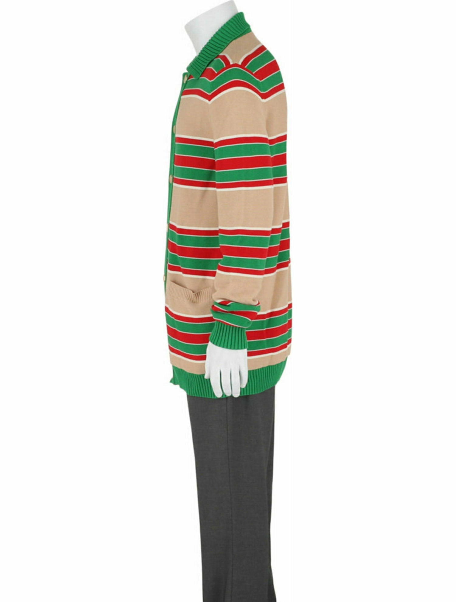 Gucci Web Accent Button-Up Top w/ Tags