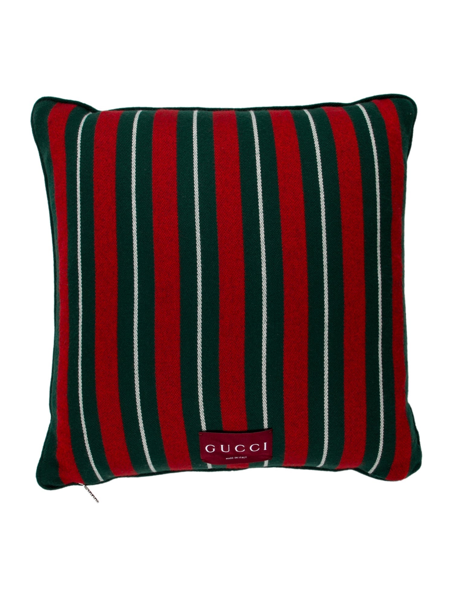 Gucci Web Wool Throw Pillow