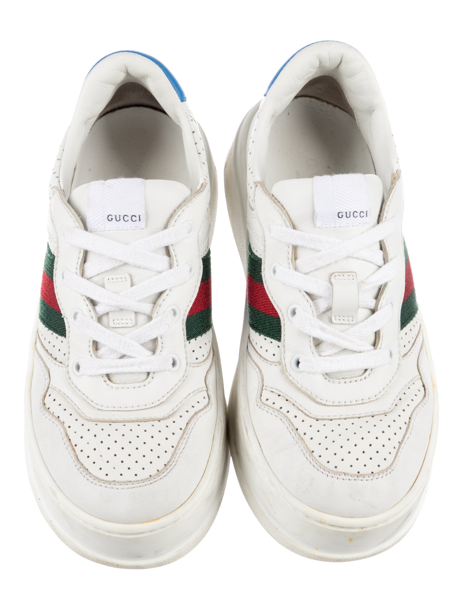 Gucci Kids Leather Low Top Sneakers