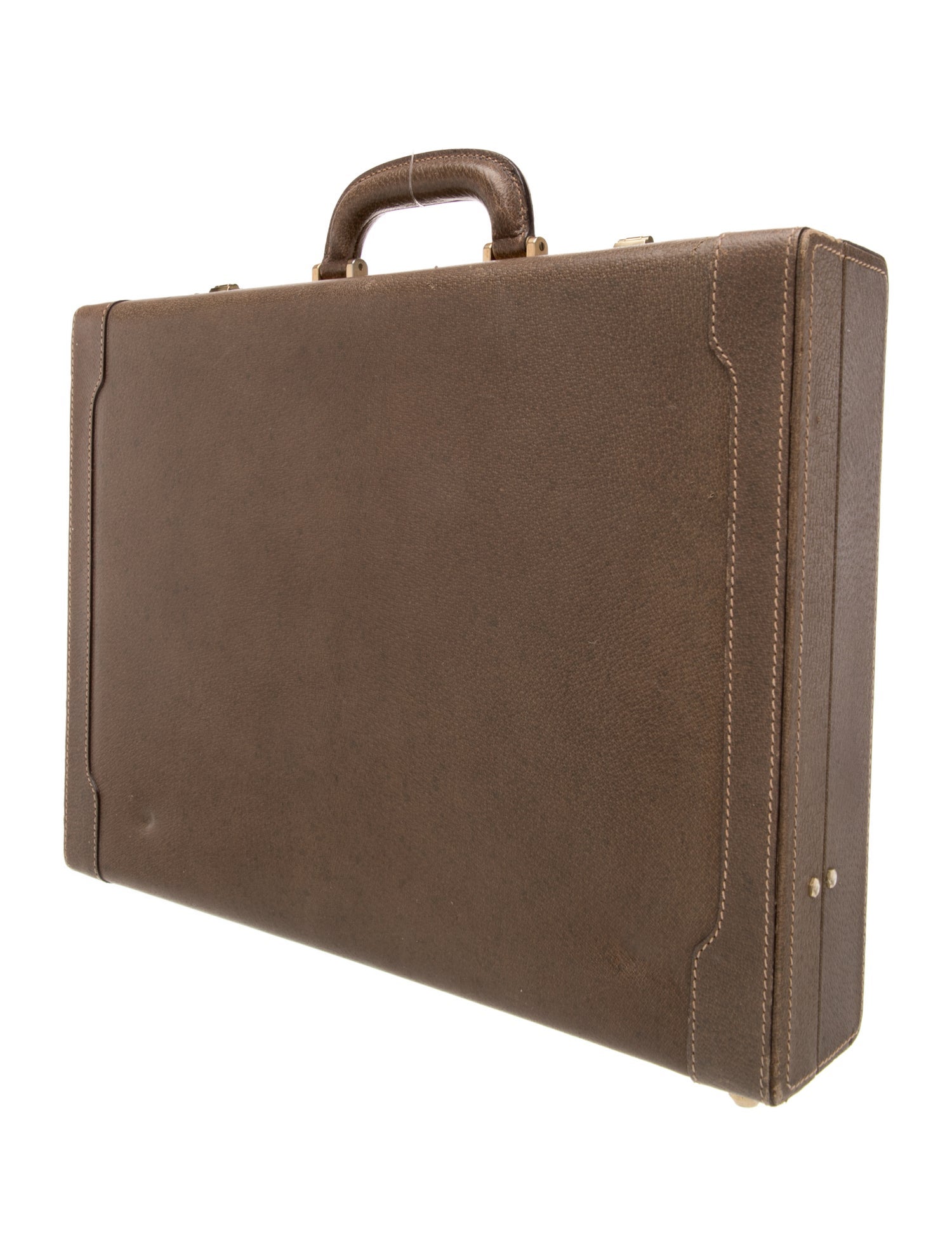 Gucci Leather Attache Briefcase Vintage
