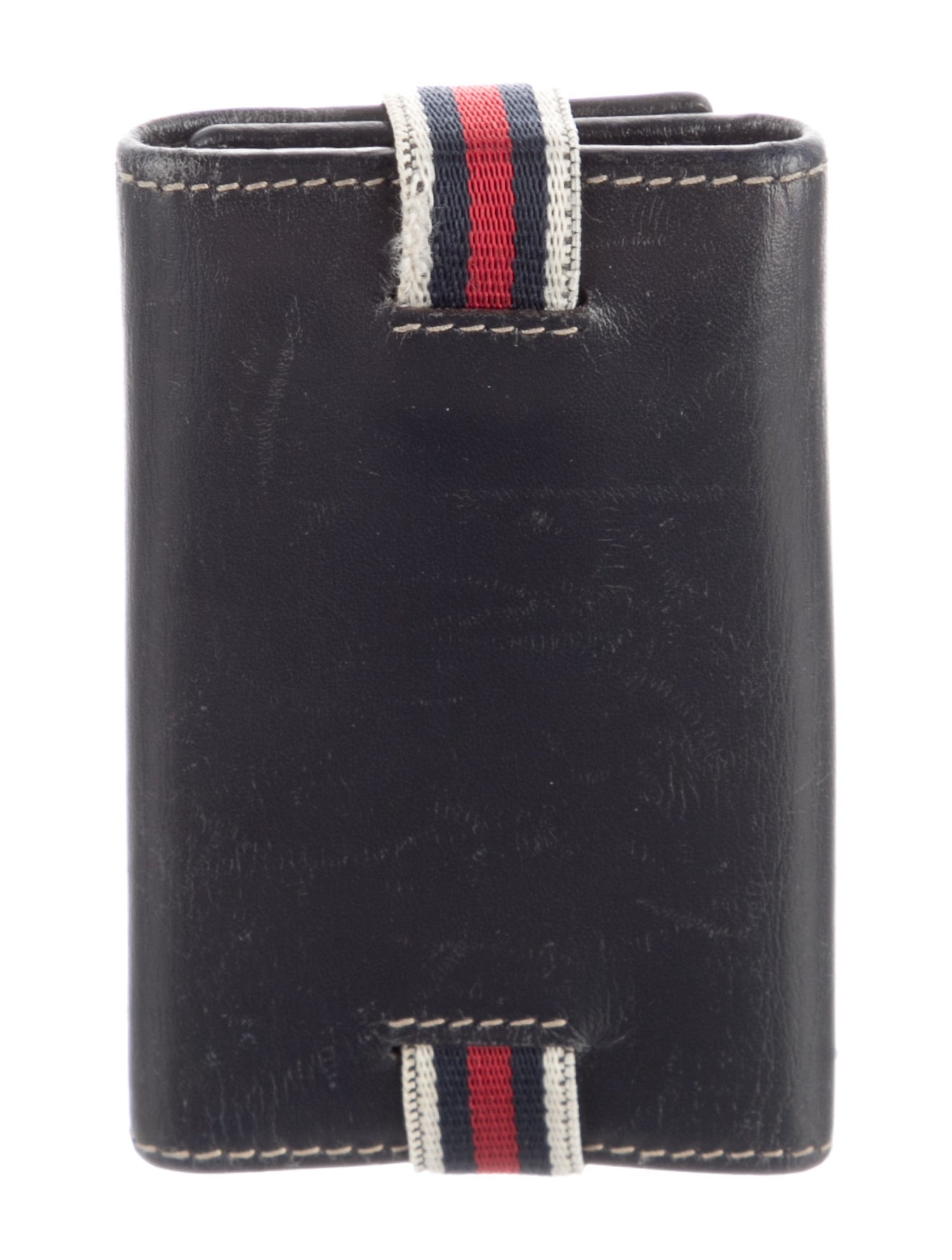 Gucci Sylvie Web Accent Leather Compact Wallet