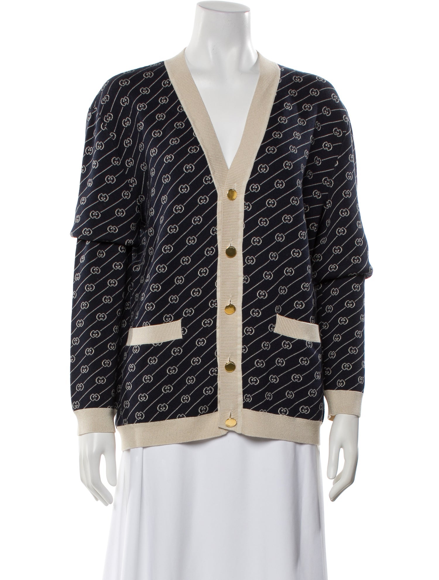 Gucci 2022 GG Logo Cardigan