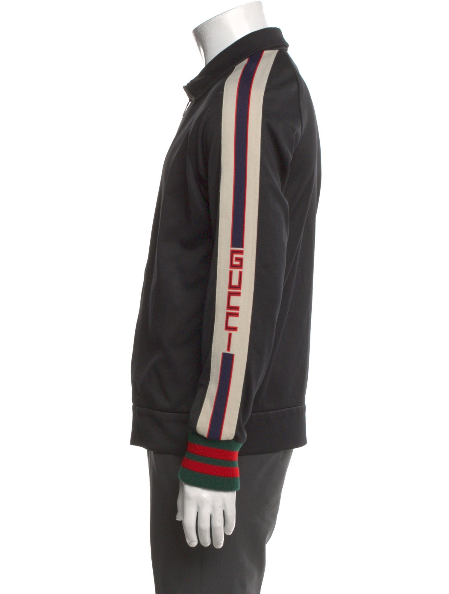 Gucci Web Accent Striped Bomber Jacket