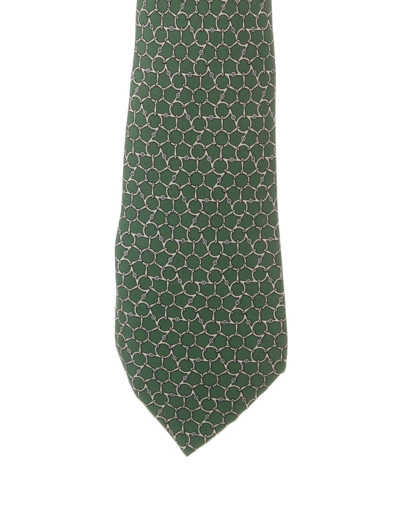 Hermès pattern silk tie