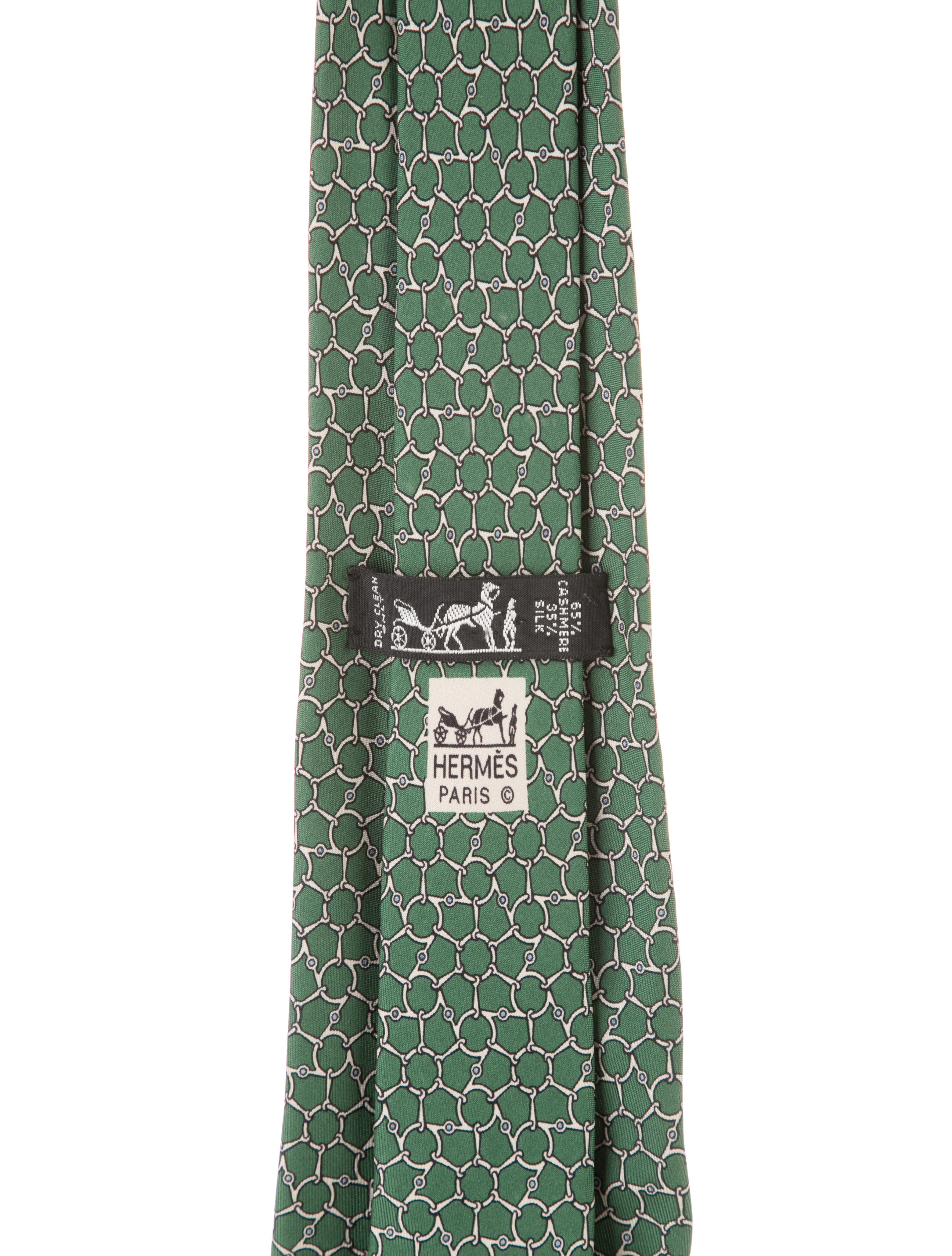 Hermès pattern silk tie