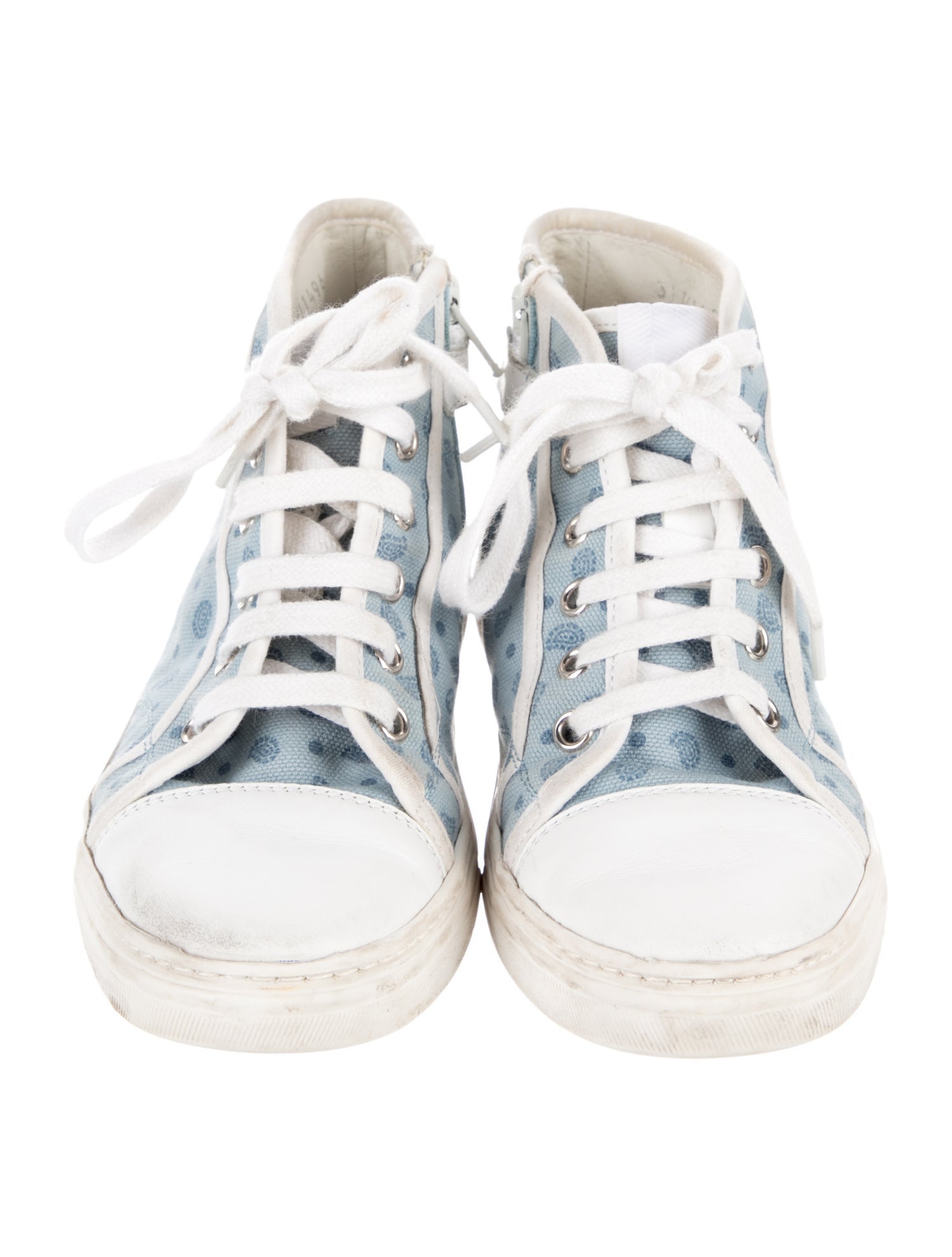 Gucci Canvas High Top Sneakers
