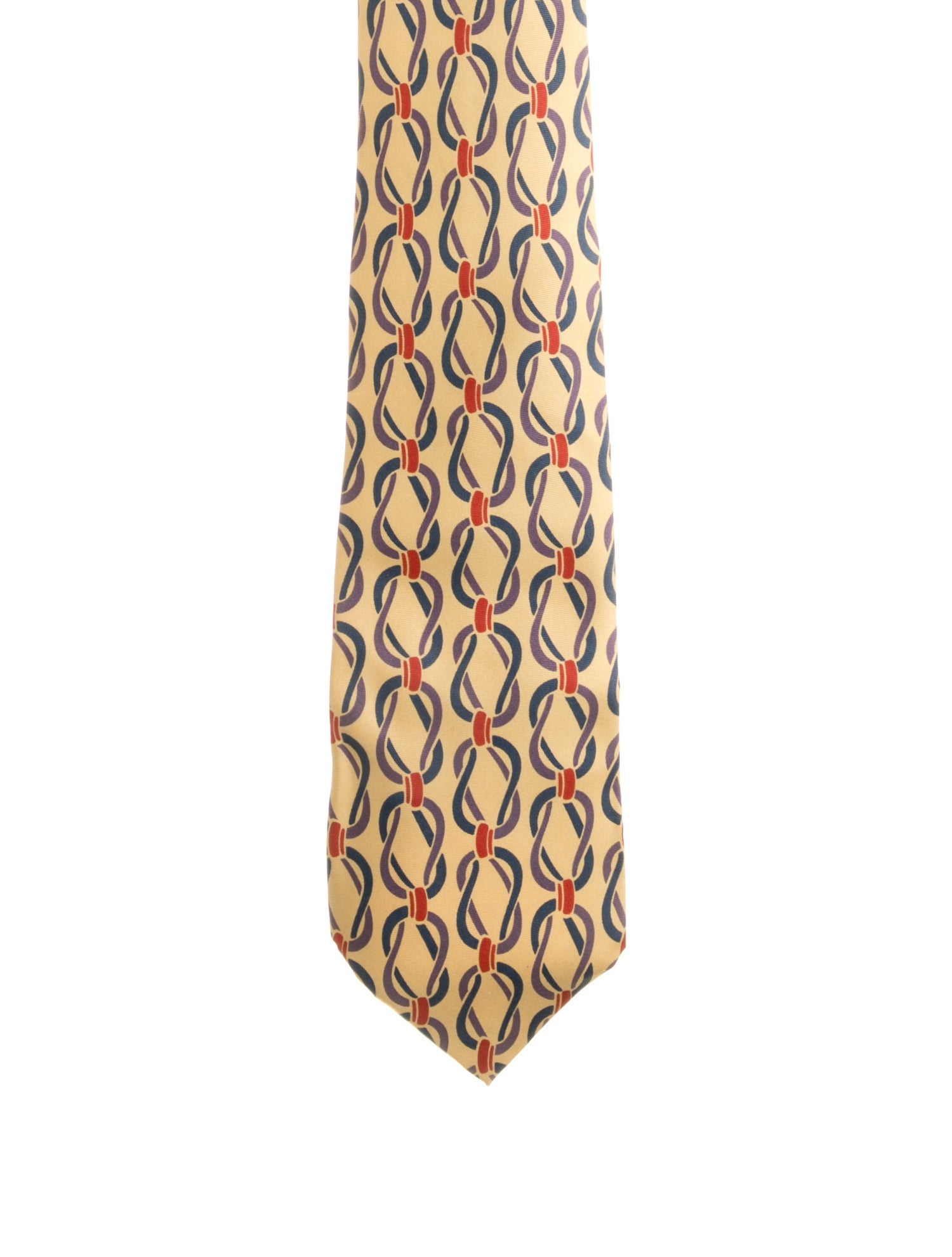 Gucci pattern silk tie