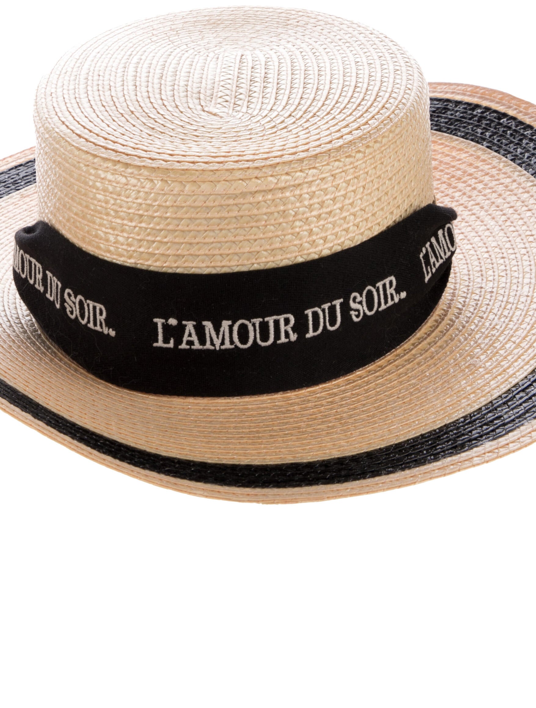 Gucci Straw Boater Hat