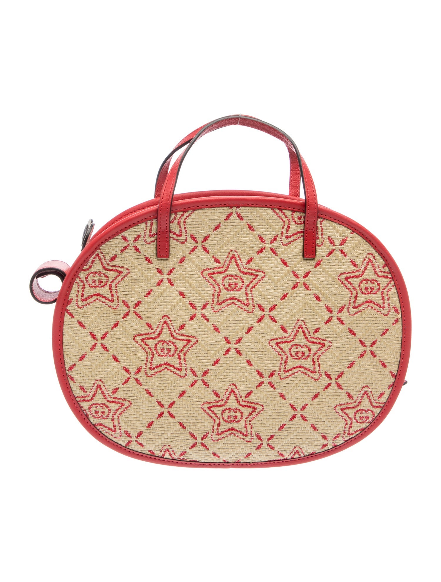Gucci Raffia Raffia Snail Star GG top handle bag Small