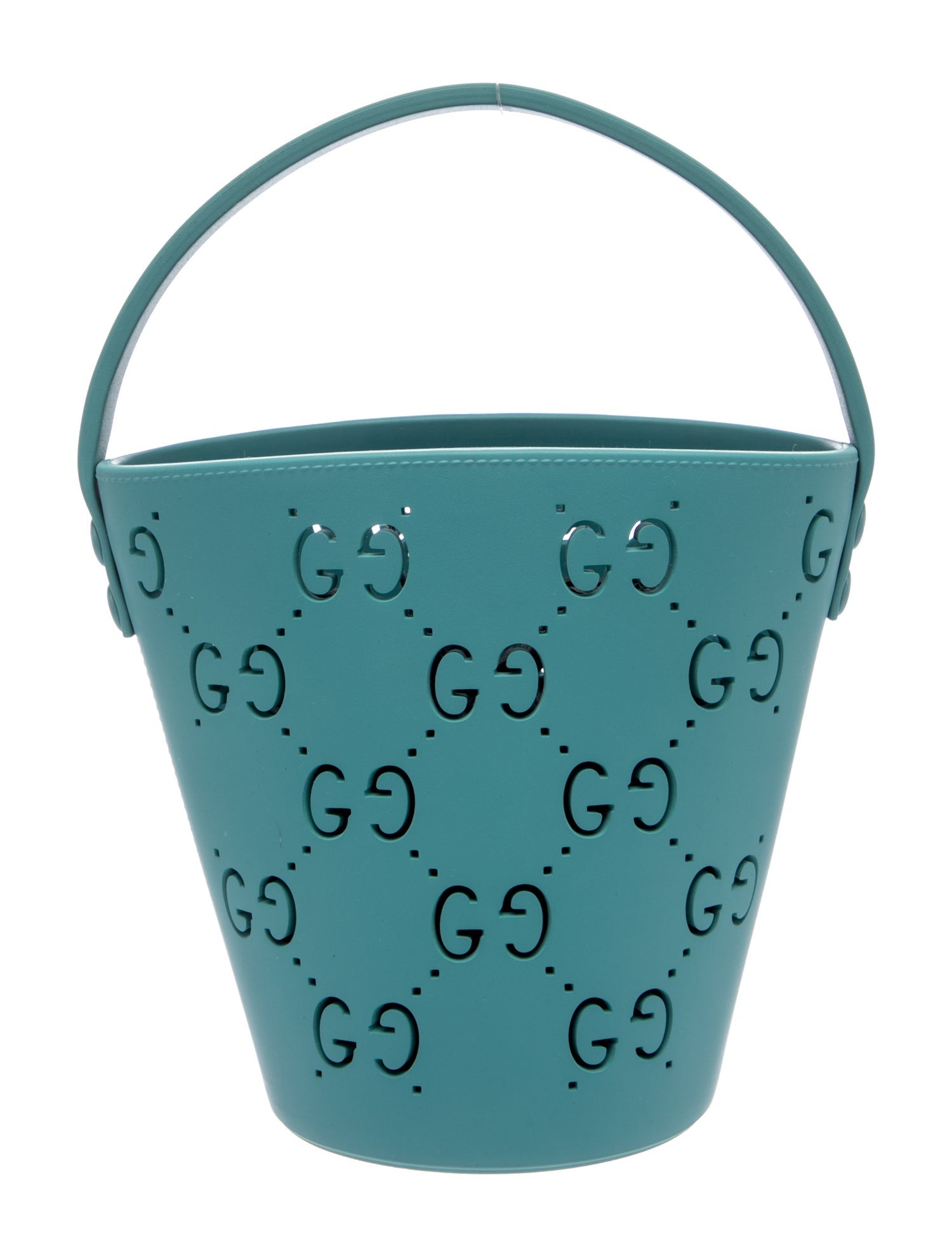 Gucci Rubber Kids Perforated GG Supreme bucket bag Small