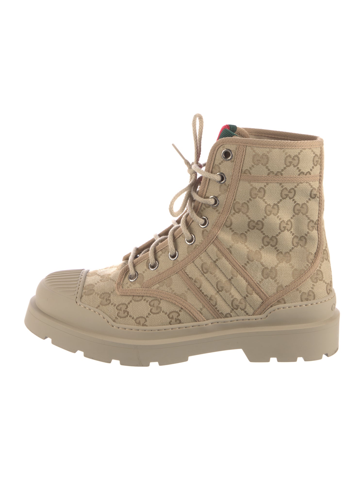 Gucci GG Canvas Canvas Combat Boots