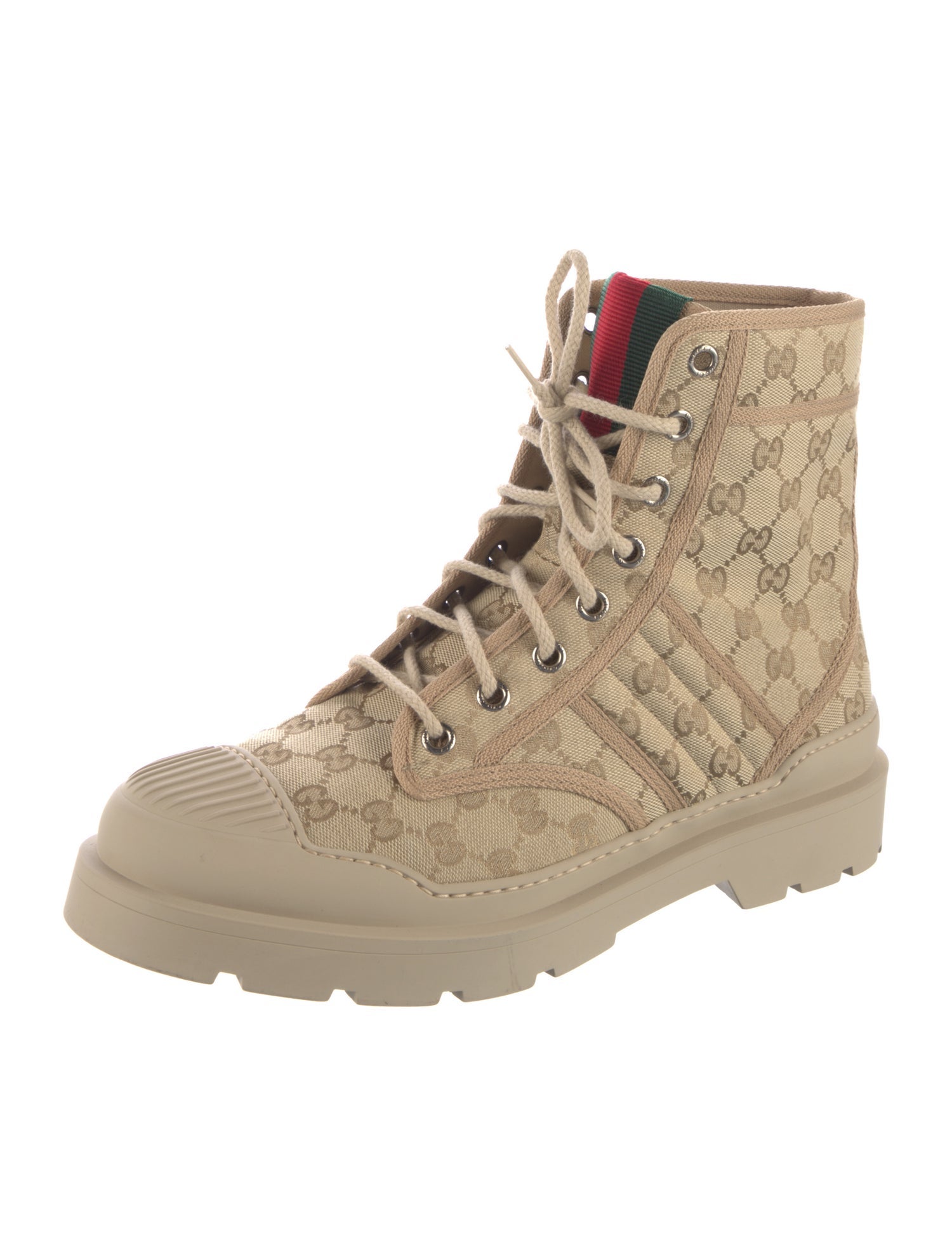Gucci GG Canvas Canvas Combat Boots