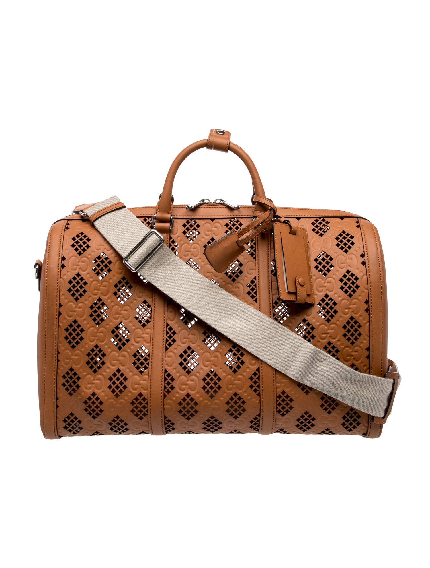 Gucci Leather Weekender Bag