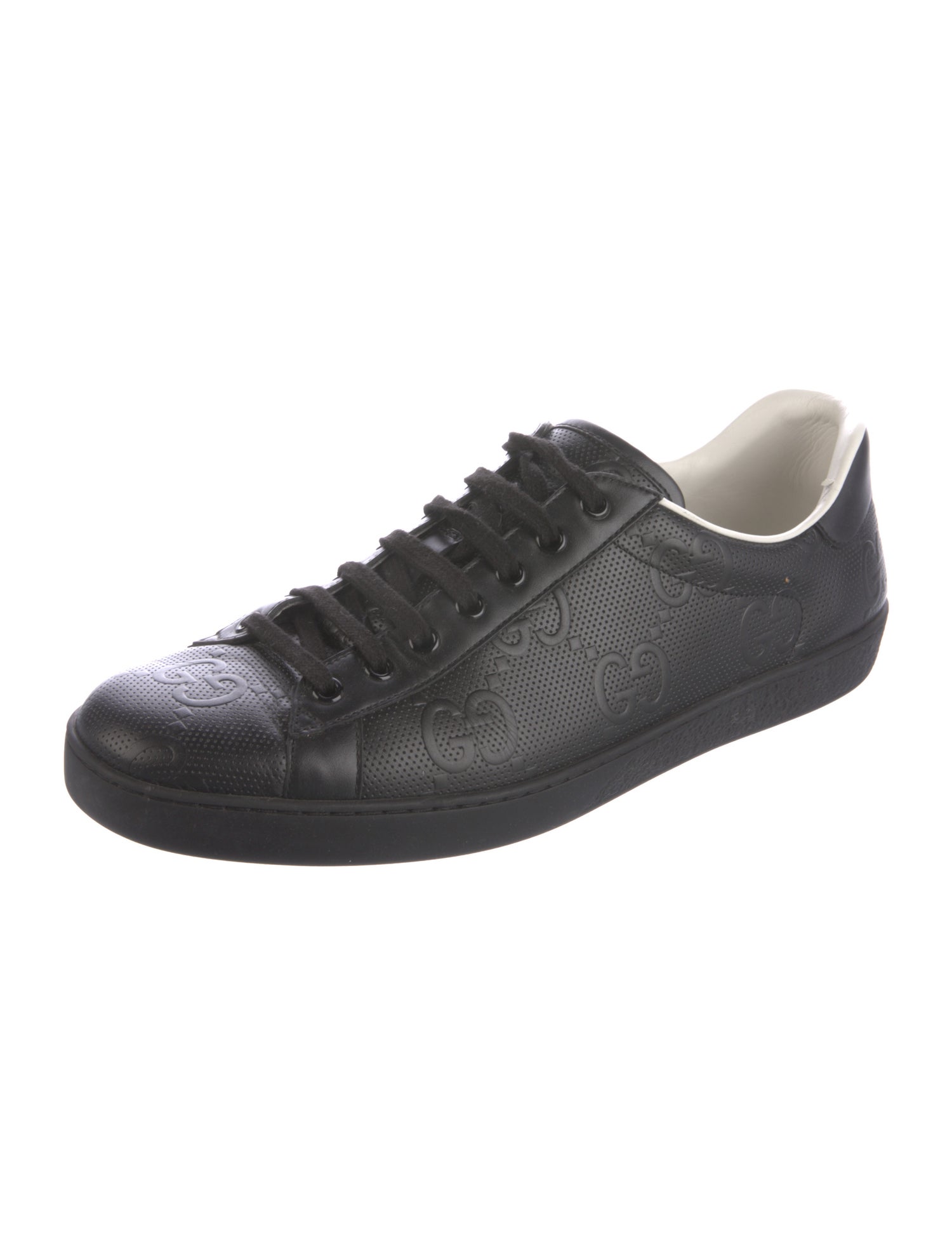 Gucci GG Embossed Leather Sneakers