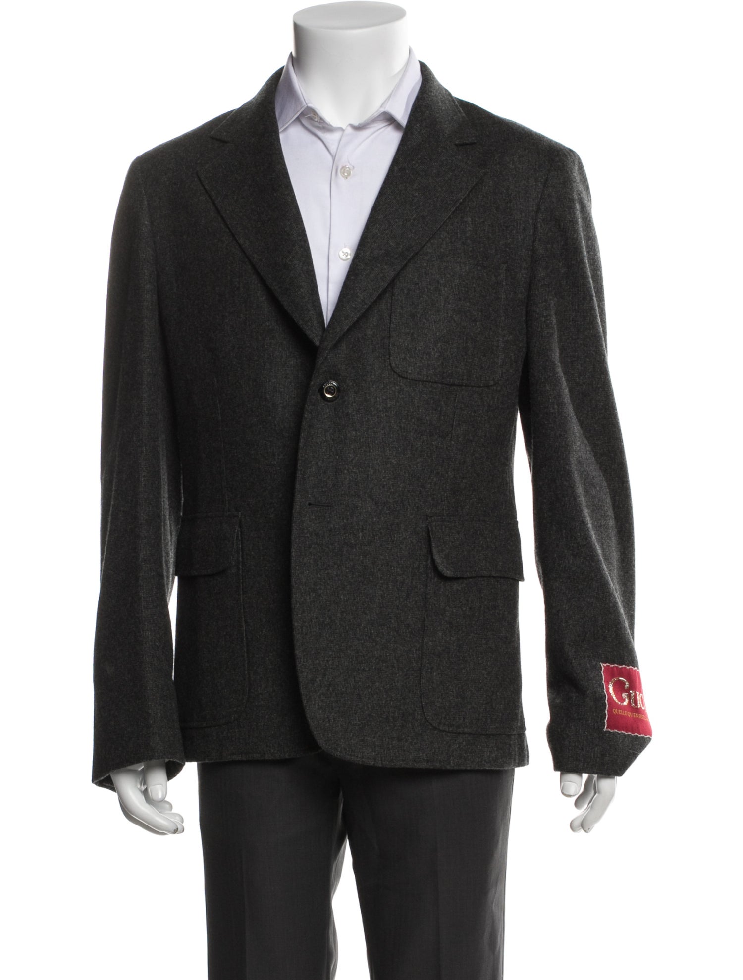 Gucci Double G Logo Wool Blazer