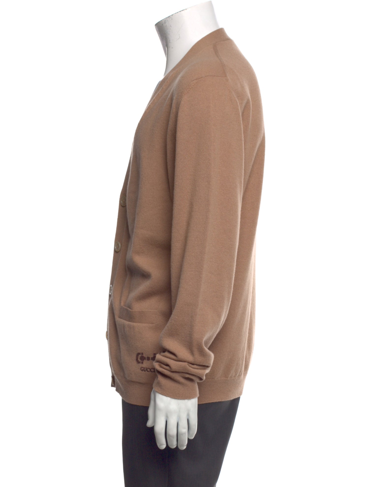 Gucci Horsebit Accent V-Neck Cardigan
