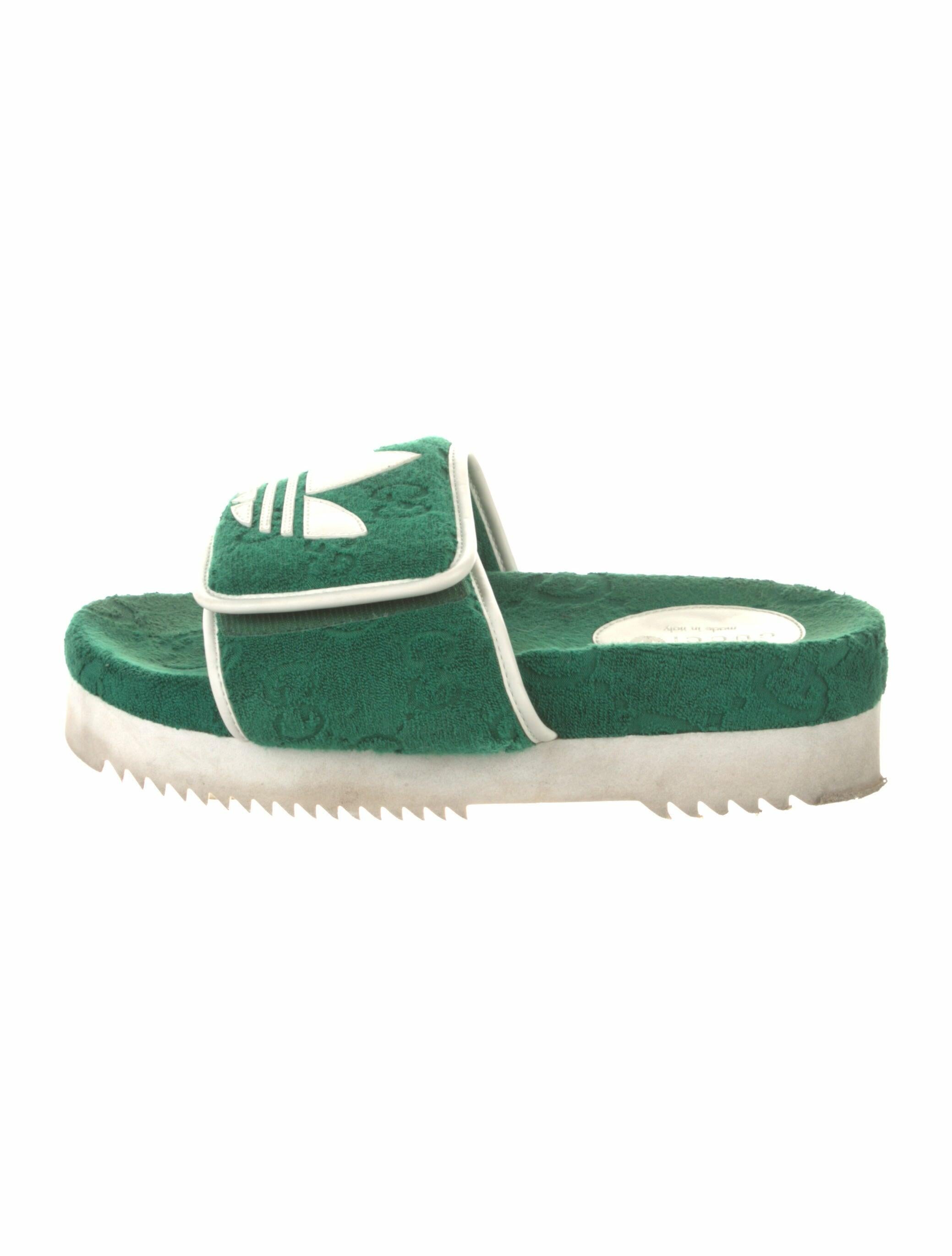 Gucci GG Logo Terry Cloth Slingback Flats