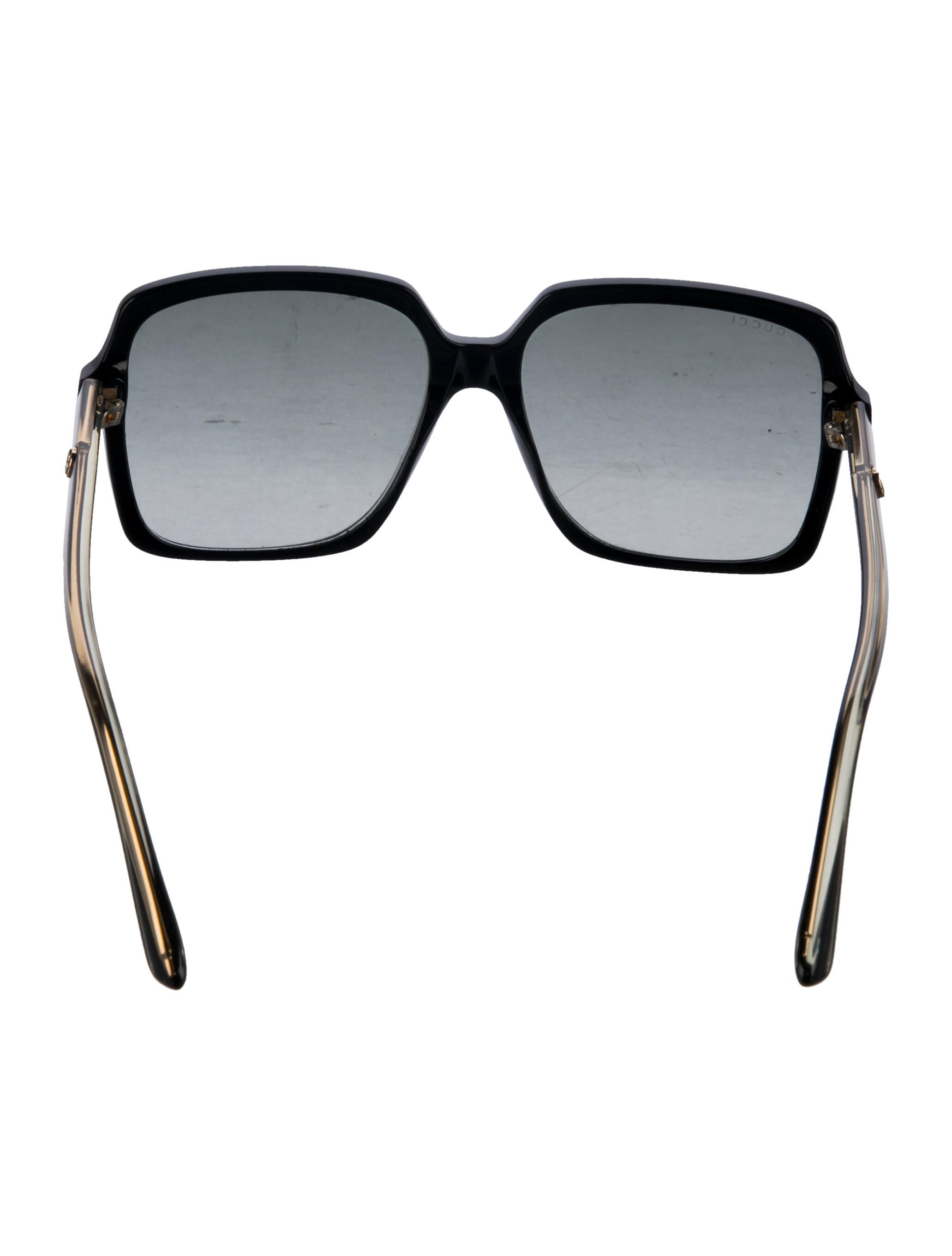 Gucci Web Accent Square Sunglasses