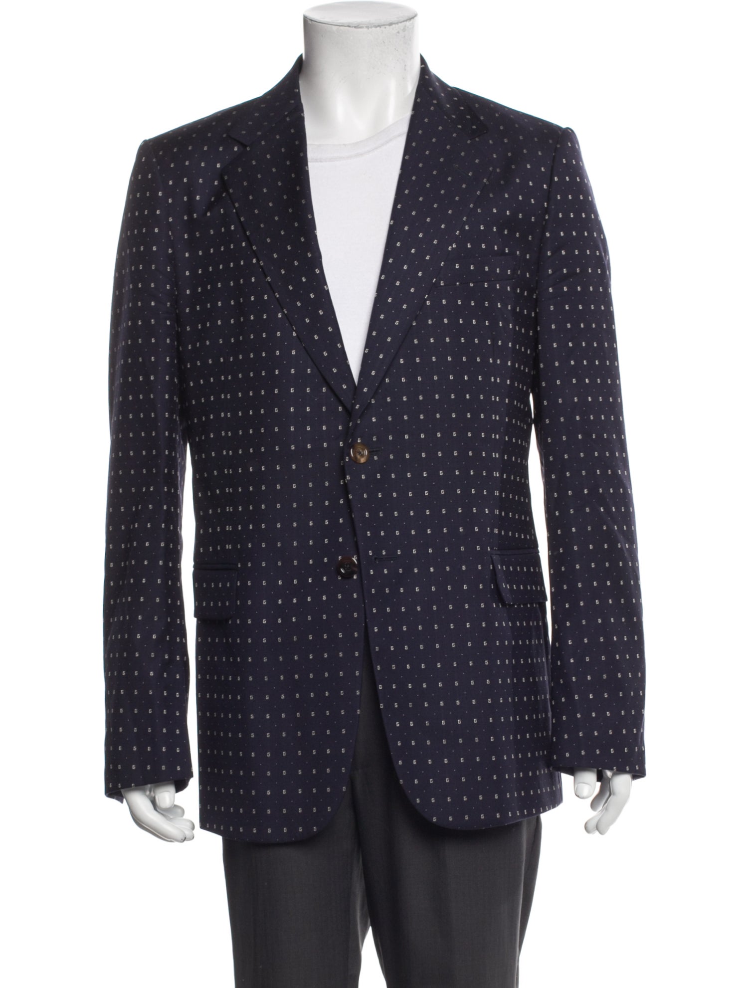 Gucci Wool Printed Blazer