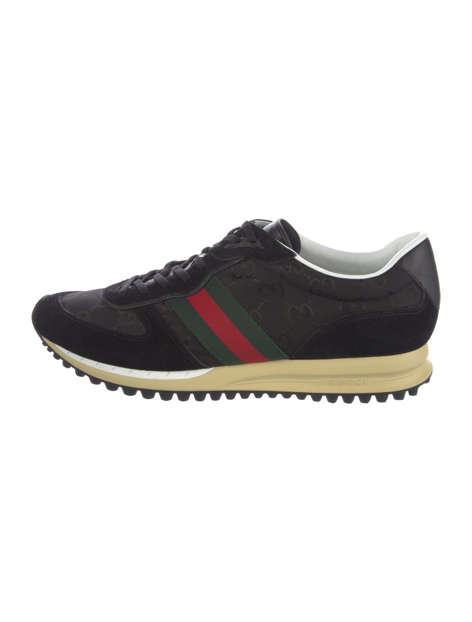 Gucci Web Accent Nylon Sneakers