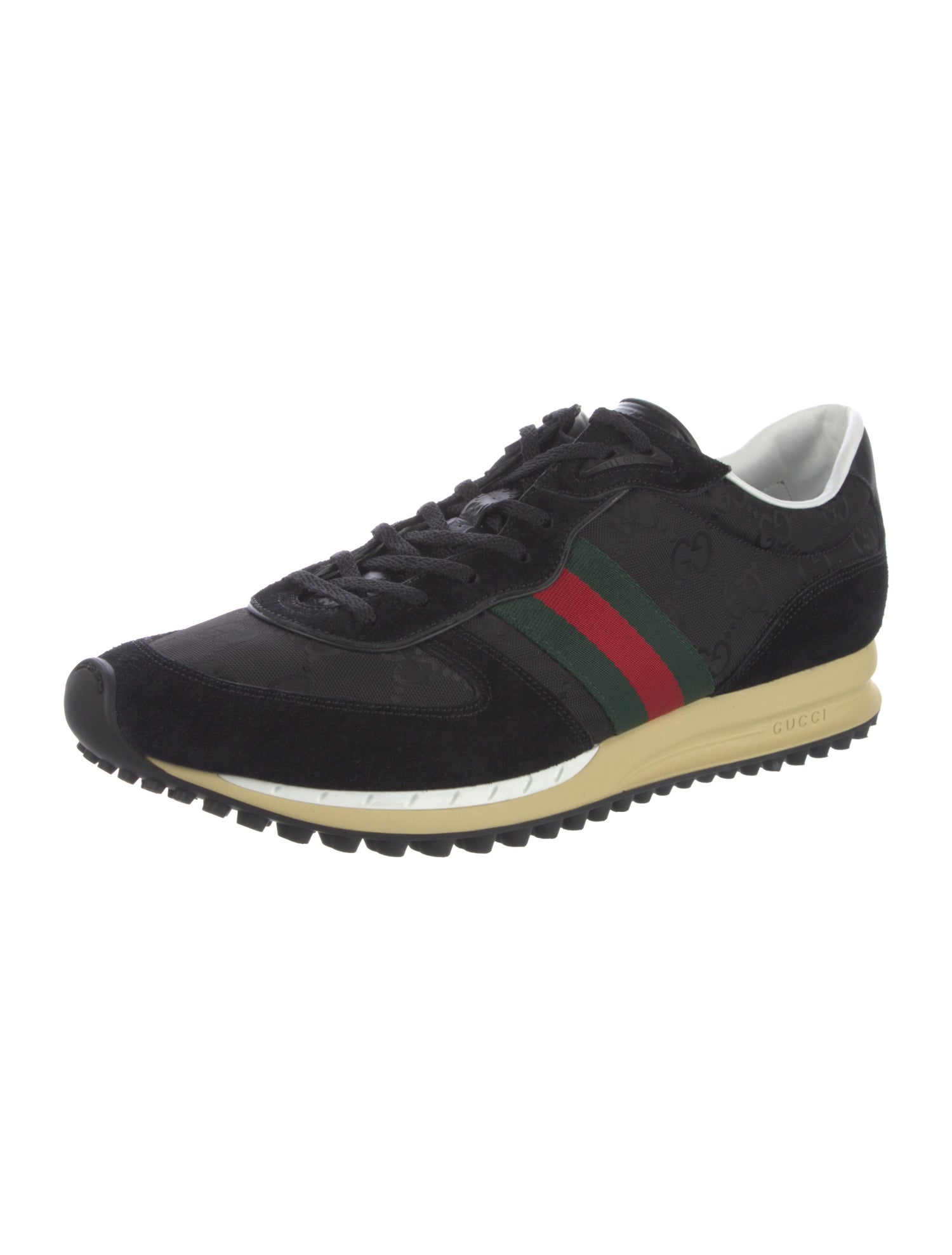 Gucci Web Accent Nylon Sneakers