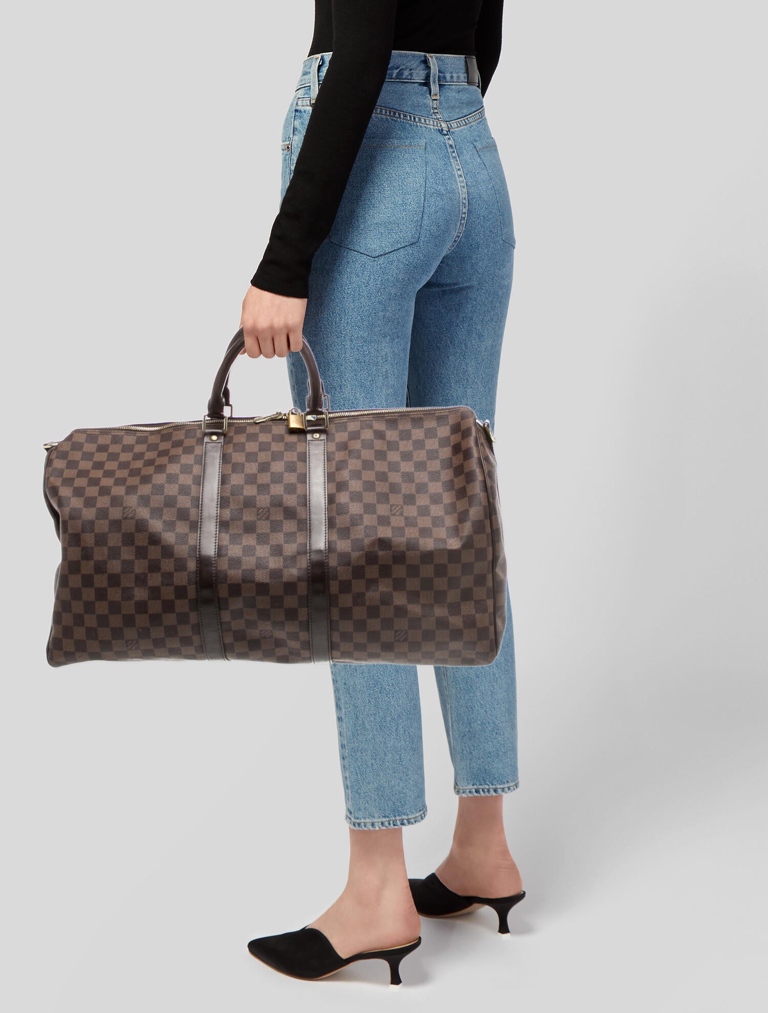 Louis Vuitton Damier Ebene Weekender Bag 55