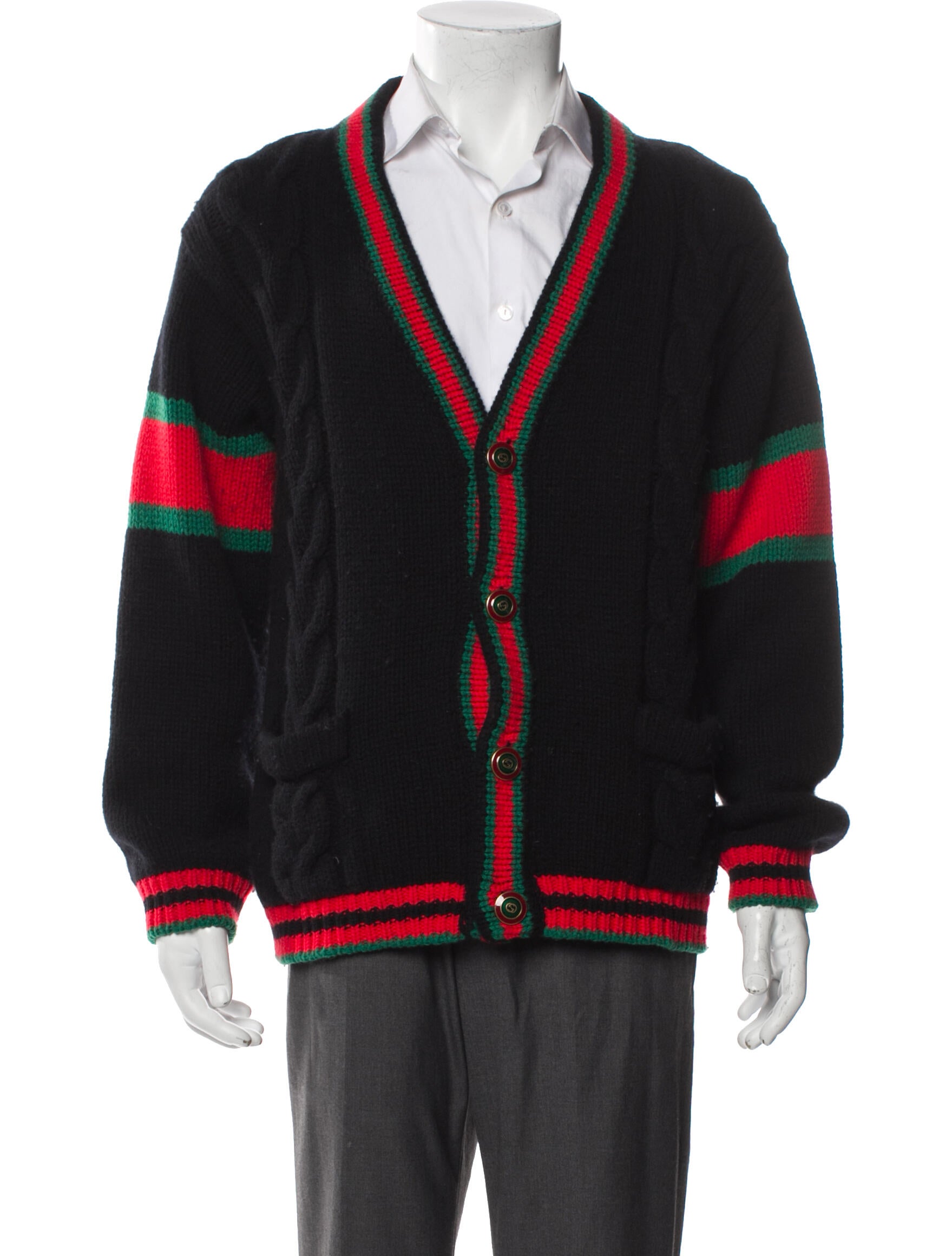 Gucci 2019 Web Accent Cardigan