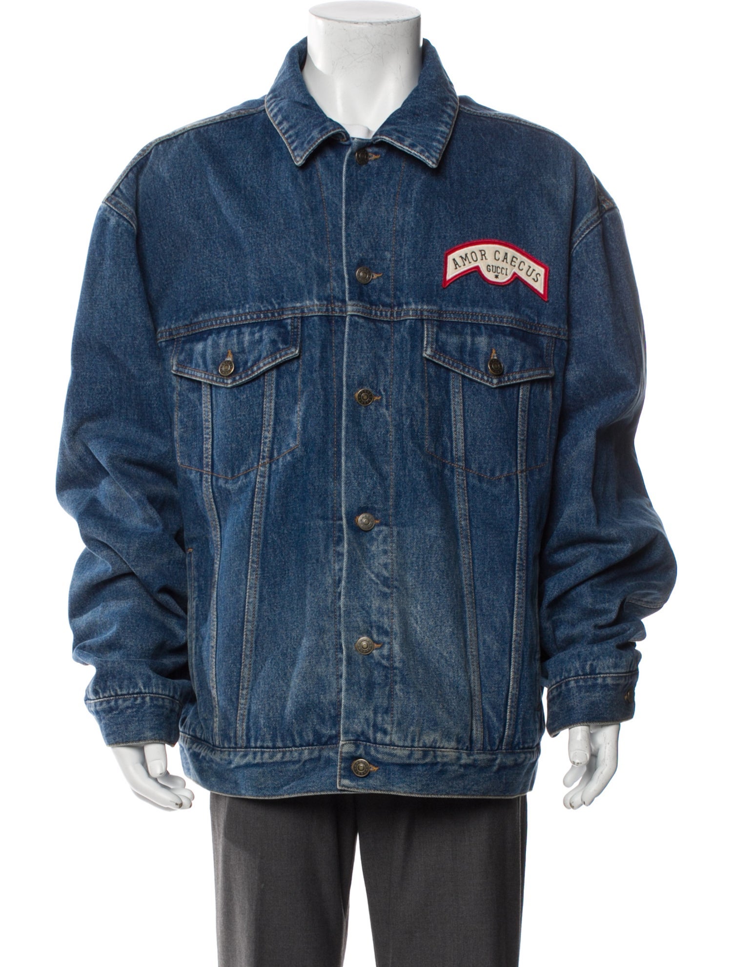 Gucci 2019 Web Accent Denim Jacket