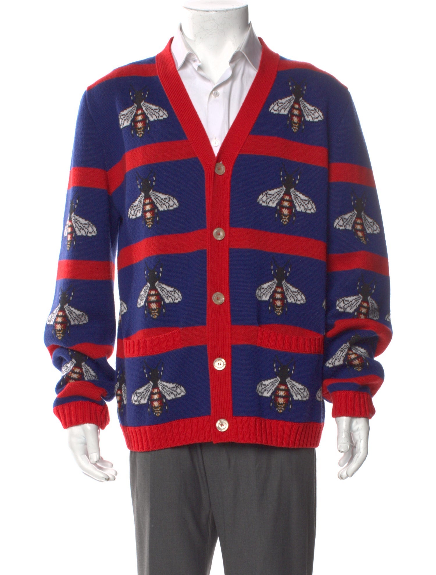 Gucci 2018 Bee Accent Cardigan