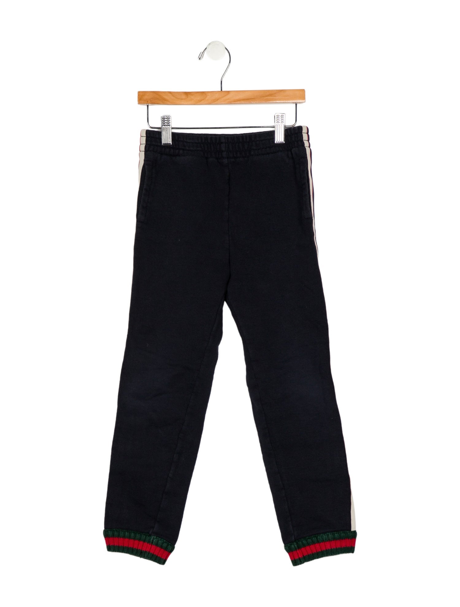 Gucci Blue and multicolor patterned sweatpants with elastic waistband