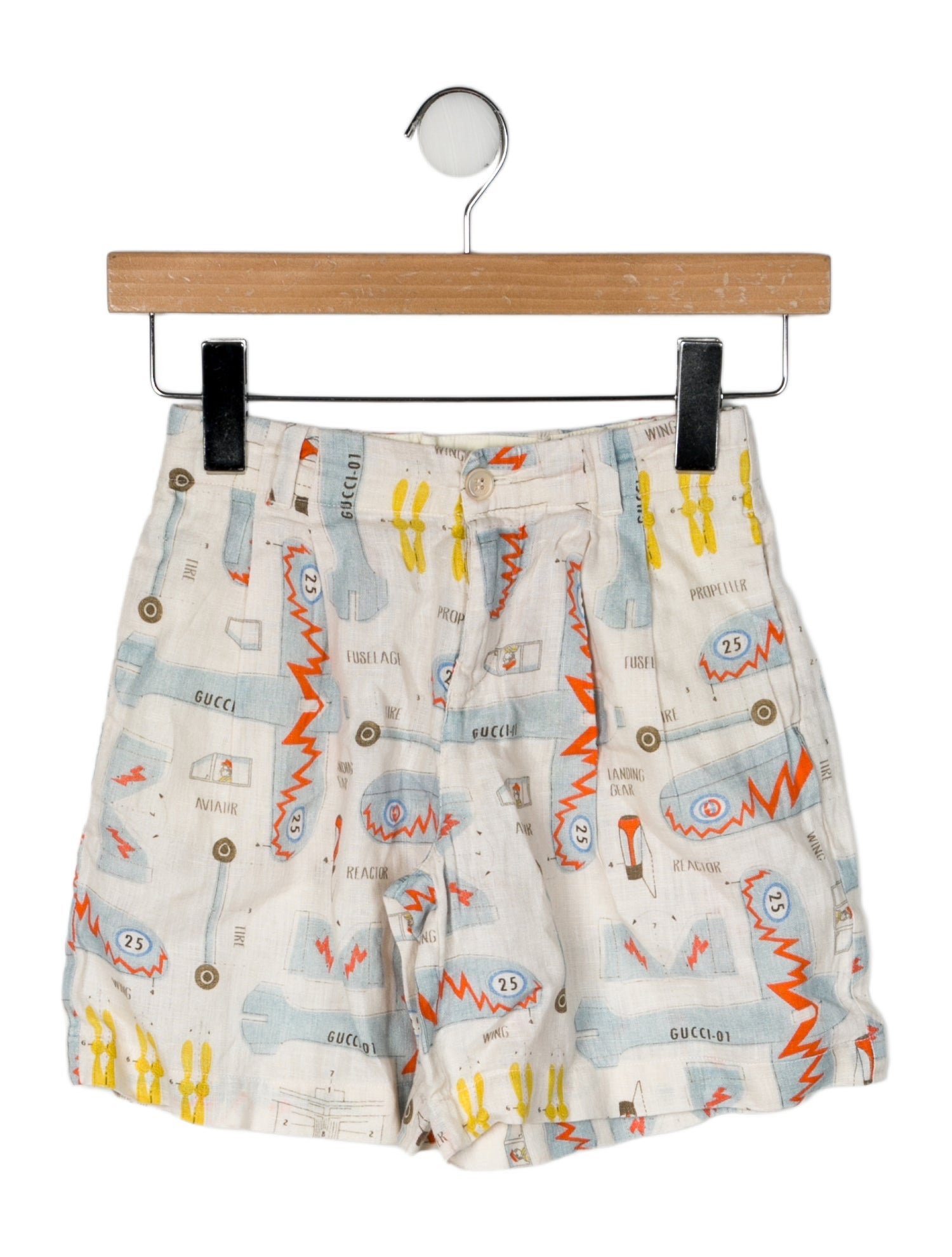 Gucci Linen All Over Print Shorts