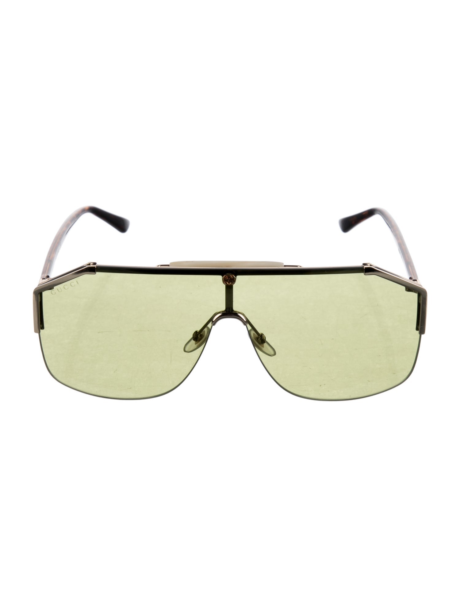 Gucci Web Accent Shield Sunglasses