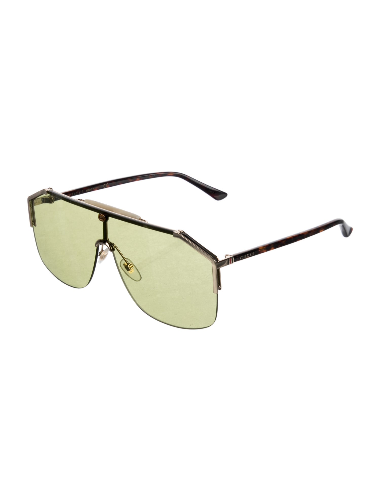 Gucci Web Accent Shield Sunglasses