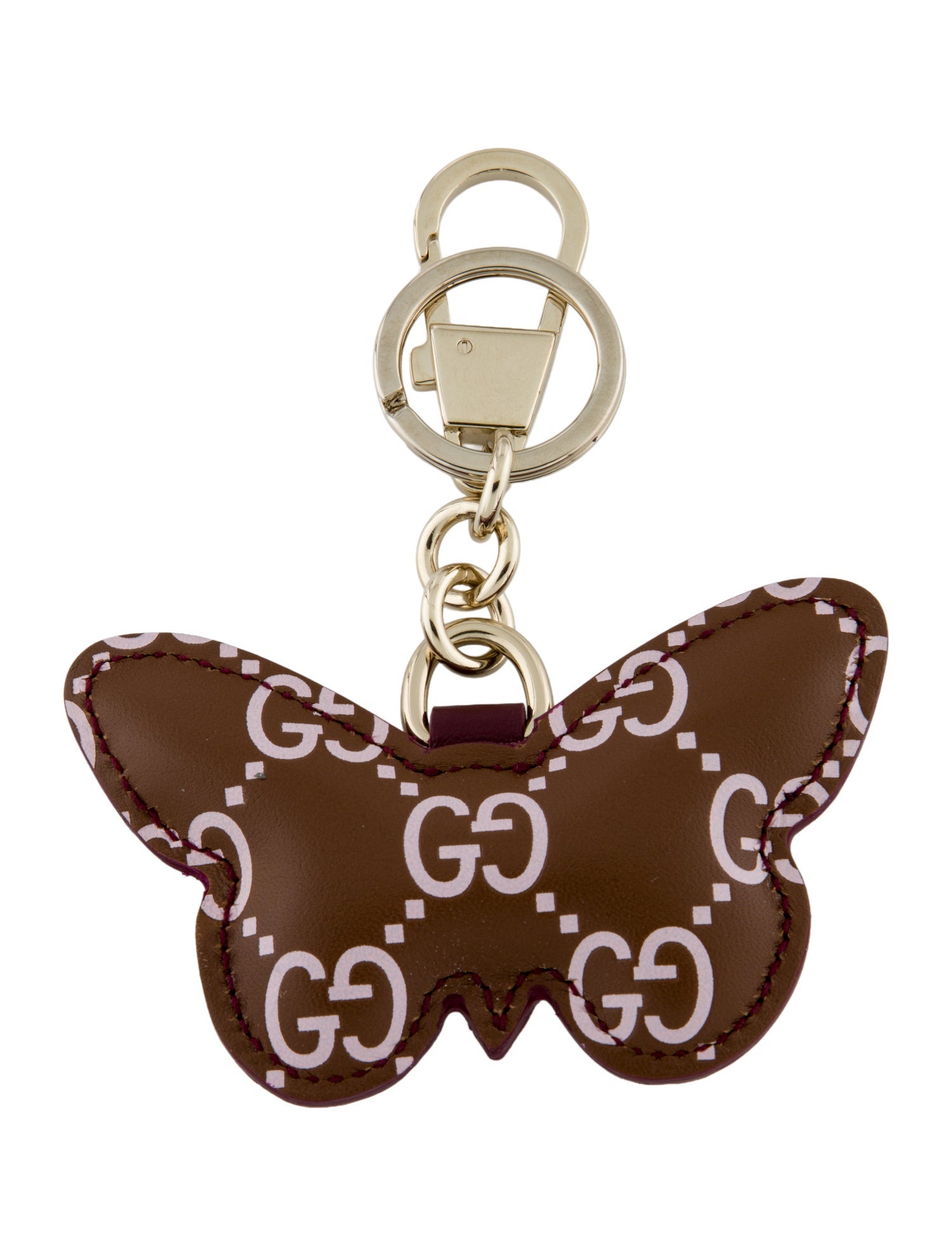 Gucci Leather Butterfly Keychain w/ Tags w/Tags