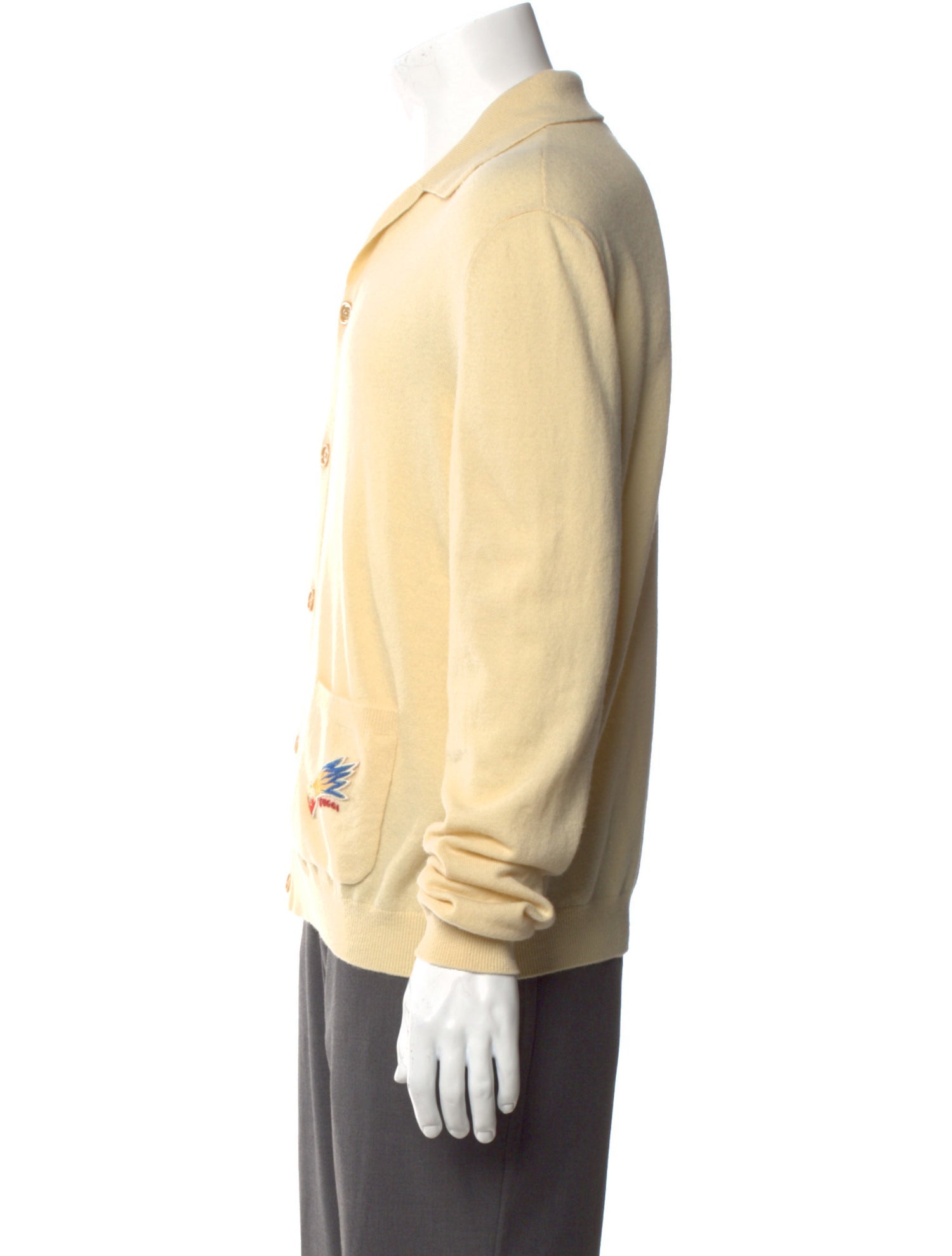 Gucci Wool Graphic Print Cardigan